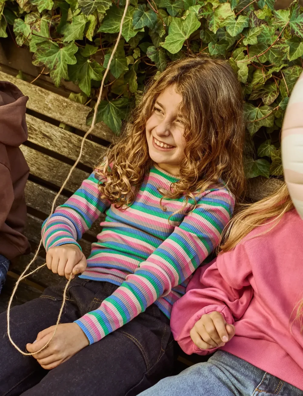 The New - TNPiper L_S Rib Tee - långärmade t-shirts - multi striped - 0