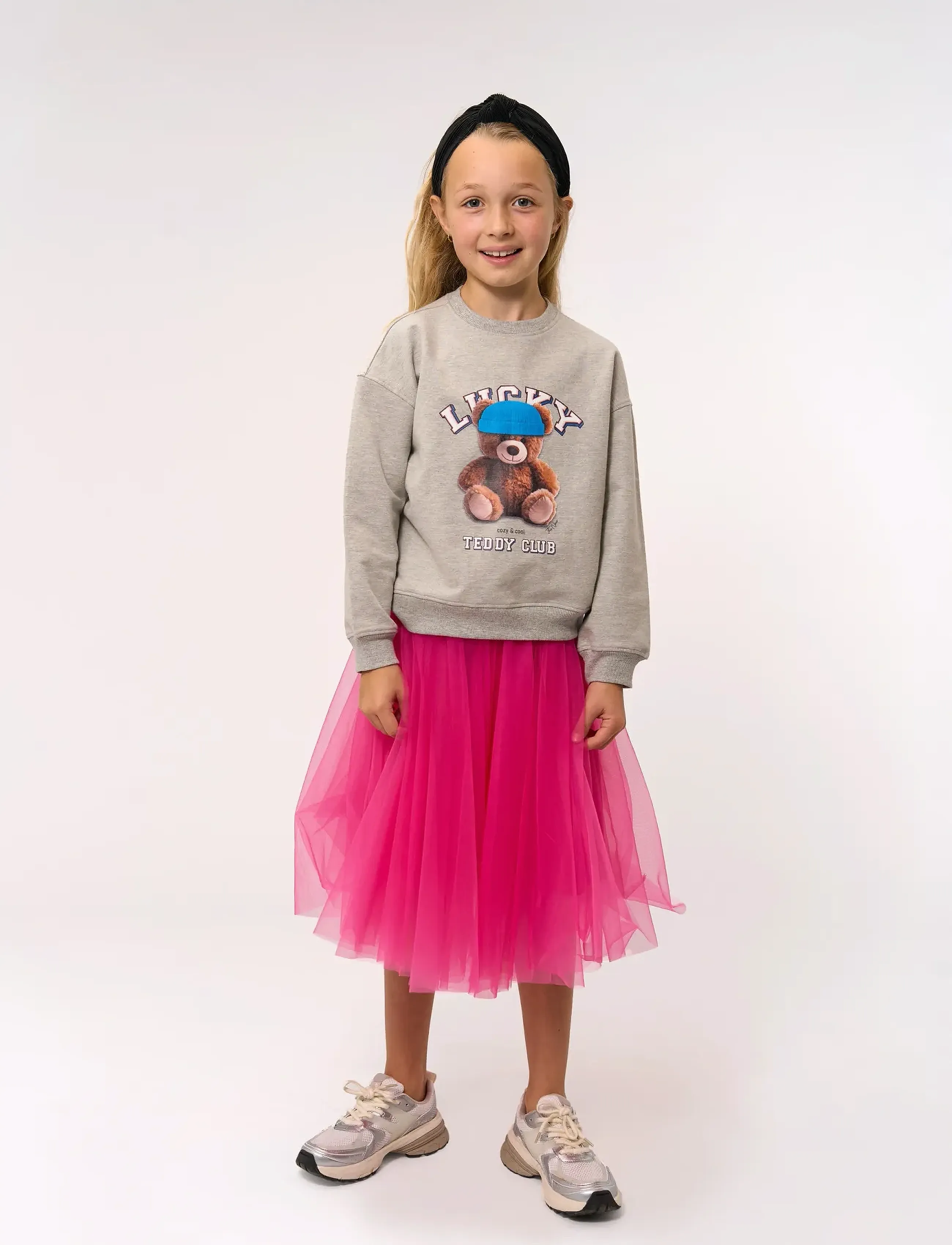 The New Tnpendra Os Sweatshirt, 98/104, Sweatshirts & Hoodies, Grau - Sweatshirts, Kinder