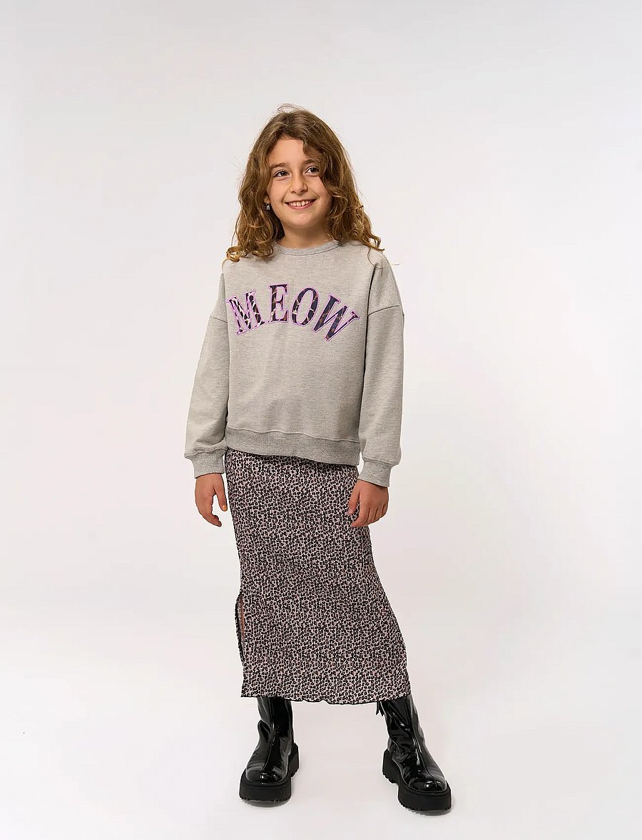 The New - TNPolina OS Sweatshirt - sweatshirts - light grey melange - 0