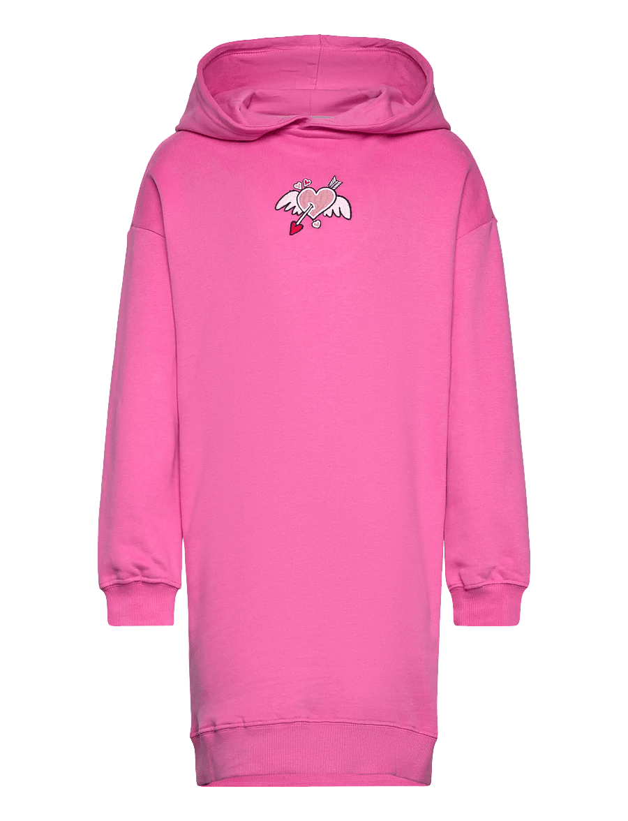 The New - TNPetrina OS Sweat Dress - langärmelige freizeitkleider - ibis rose - 1