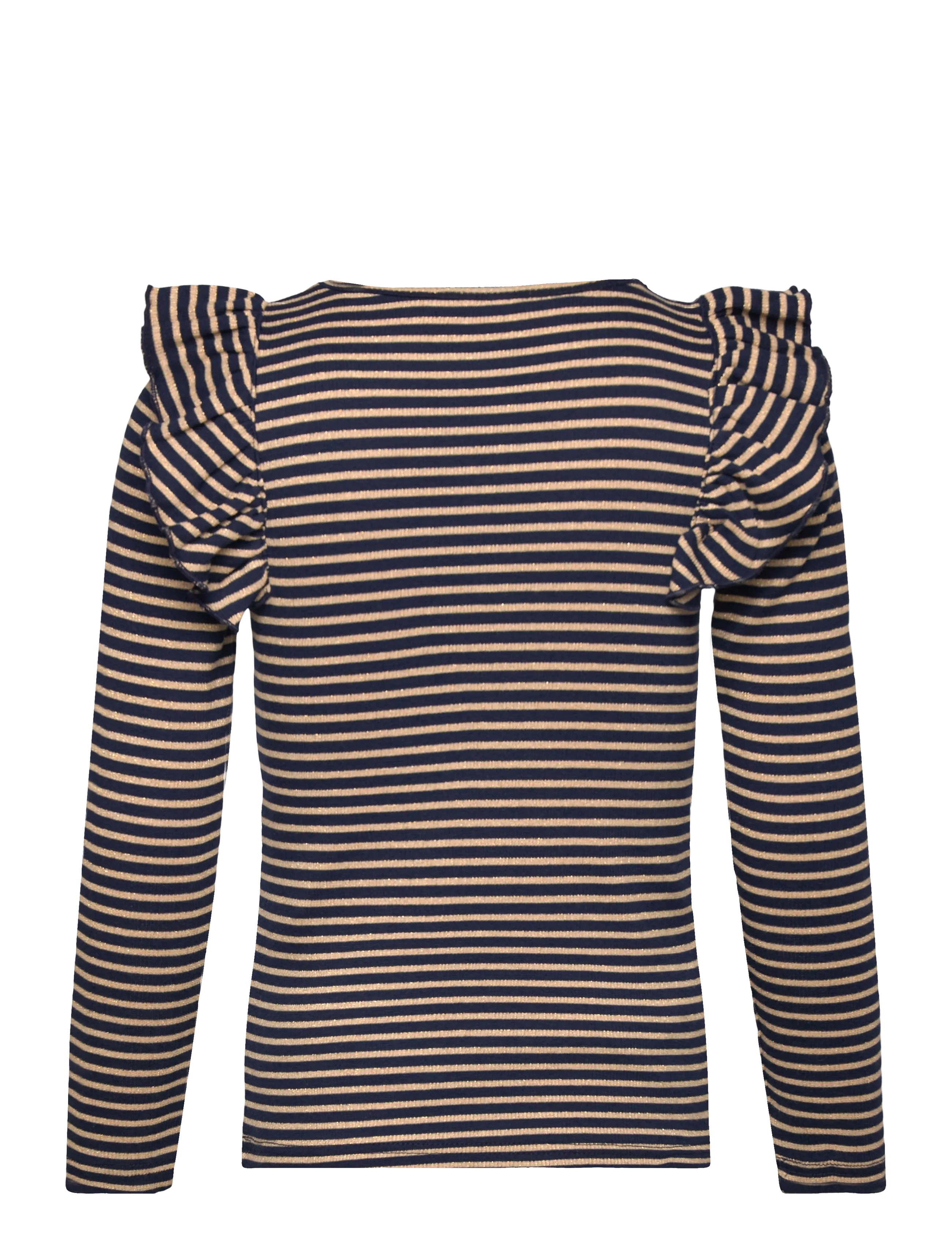 The New - TNPriscilla L_S Rib Tee - langærmede t-shirts - navy blazer striped - 2