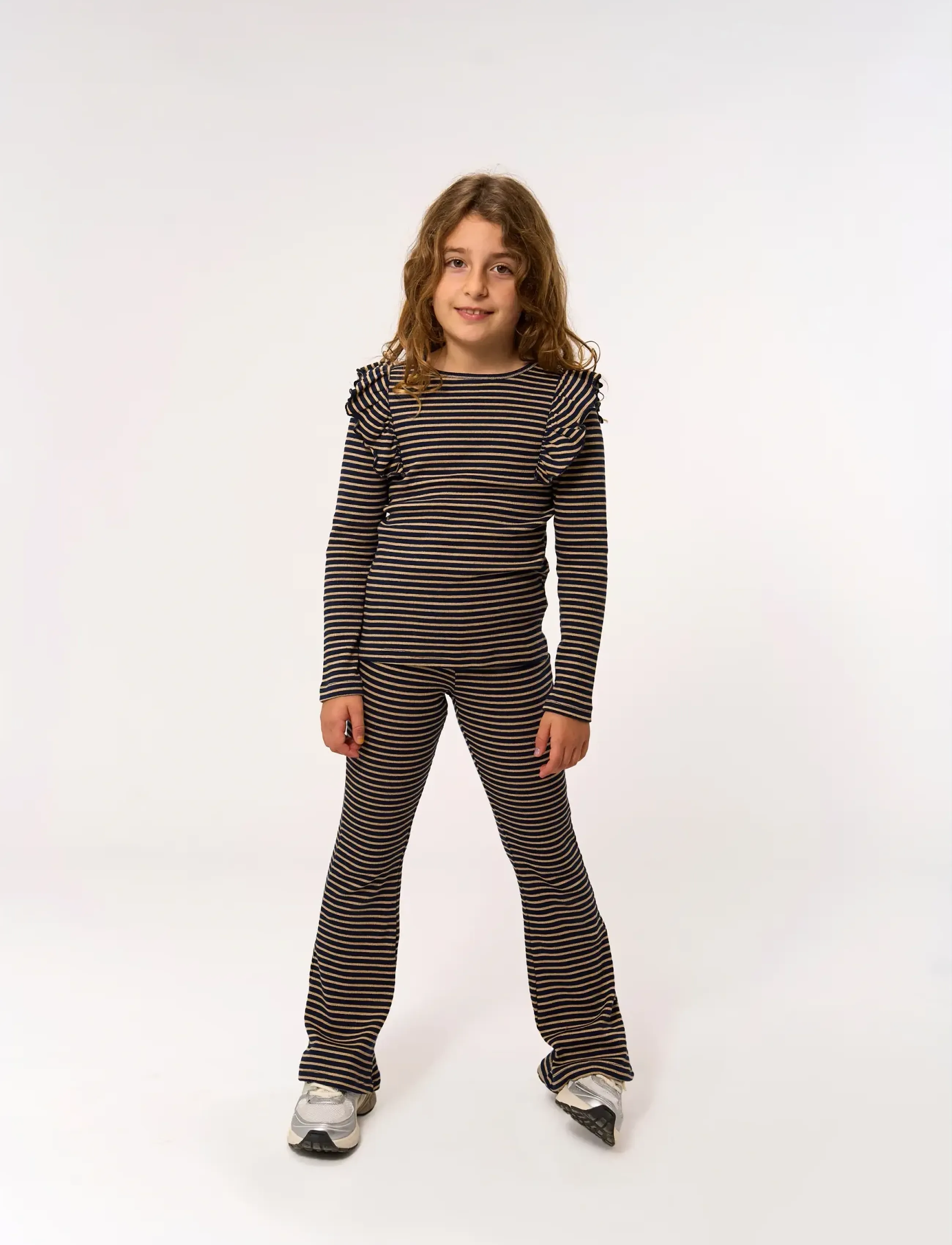 The New - TNPriscilla L_S Rib Tee - langærmede t-shirts - navy blazer striped - 0