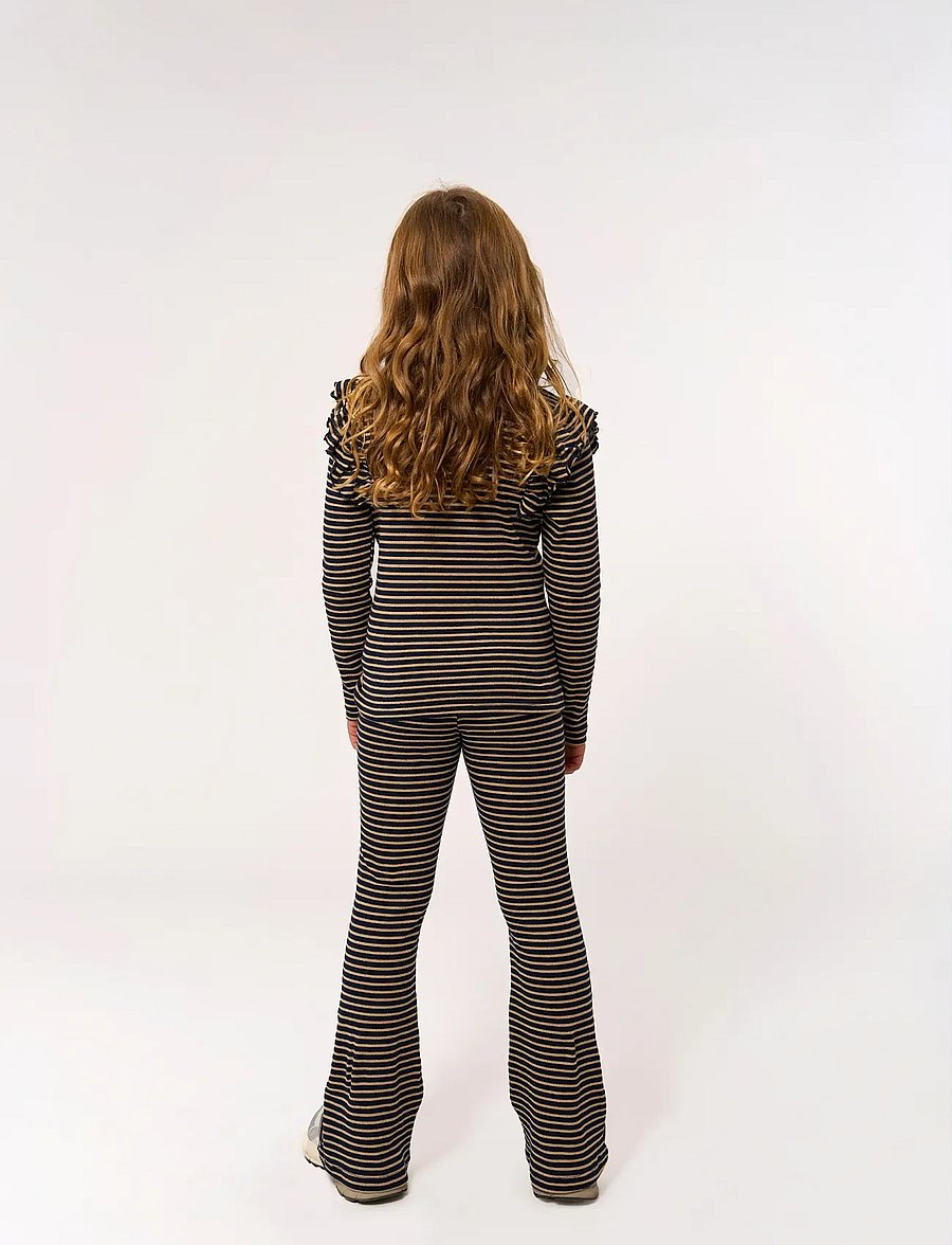 The New - TNPriscilla L_S Rib Tee - langærmede t-shirts - navy blazer striped - 3