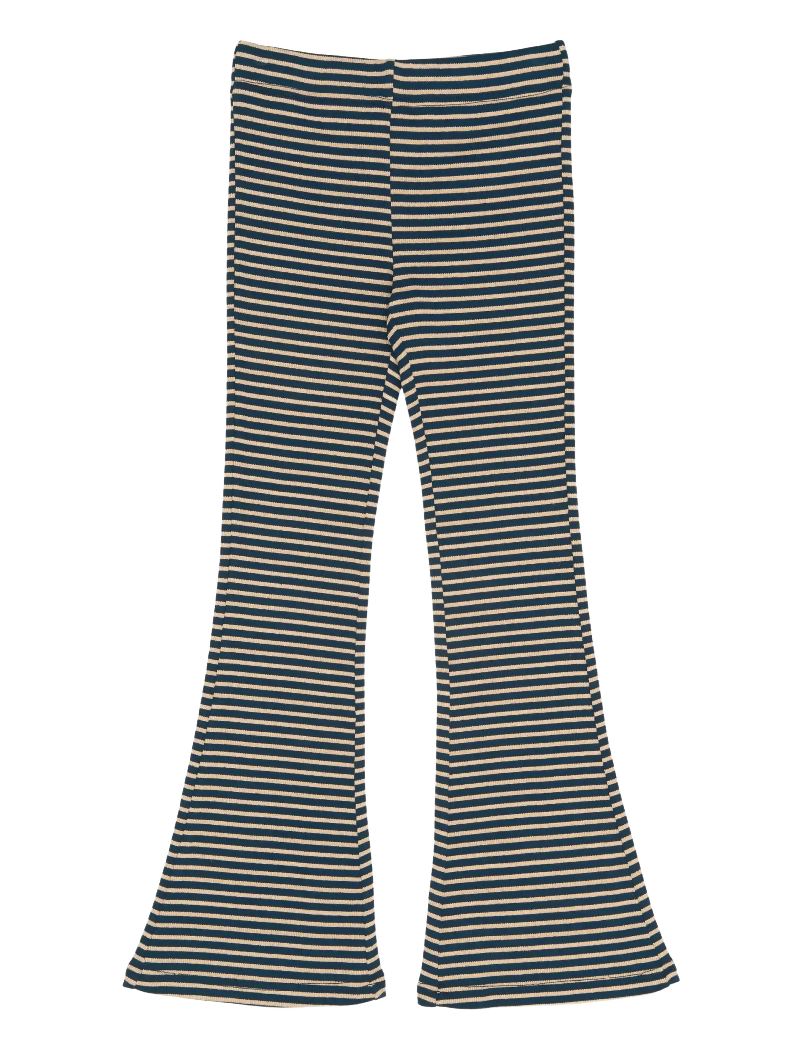 The New TNPriscilla Flared Rib Pants - Underdele - NAVY BLAZER STRIPED / navy