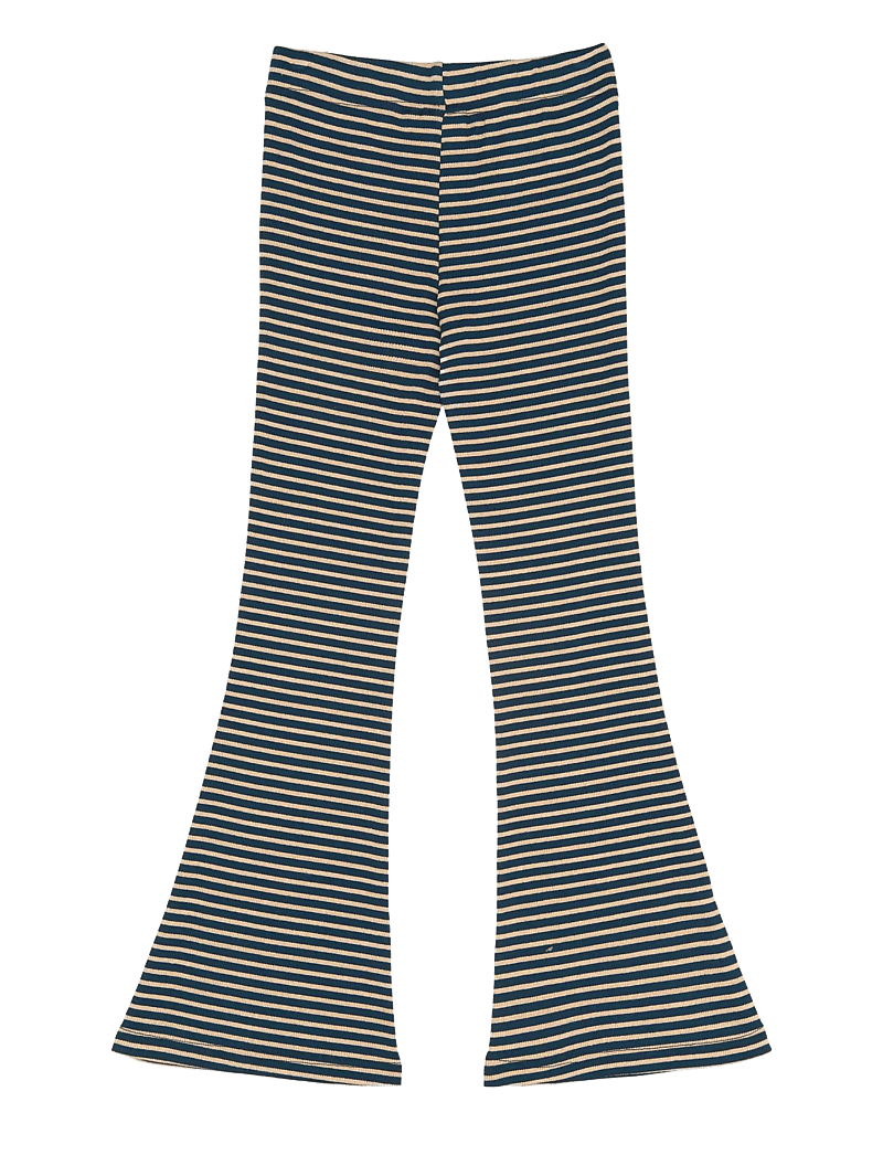 The New - TNPriscilla Flared Rib Pants - leggings - navy blazer striped - 2