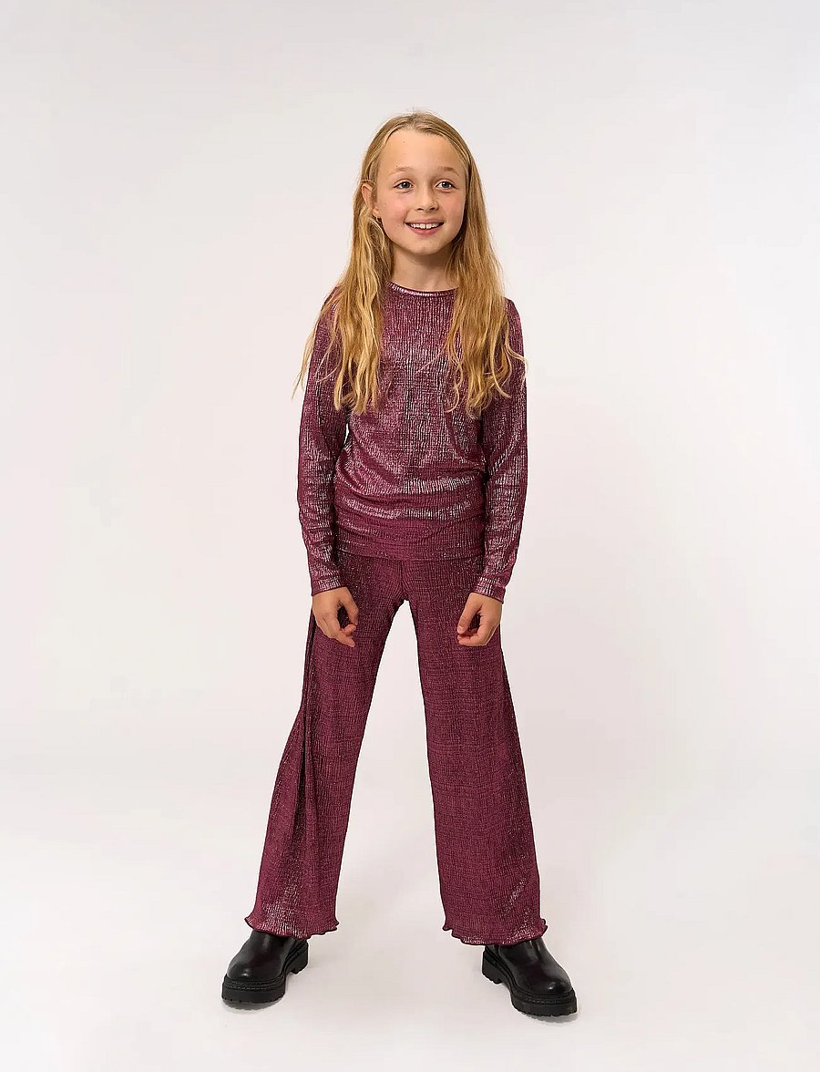 The New - TNPrudence Wide Pleat Pants - byxor - ibis rose - 0