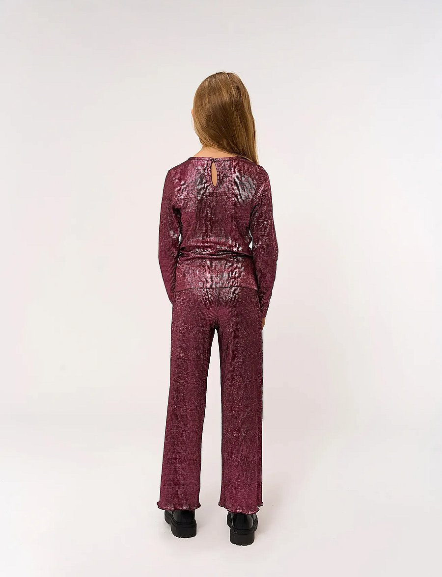 The New - TNPrudence Wide Pleat Pants - byxor - ibis rose - 3