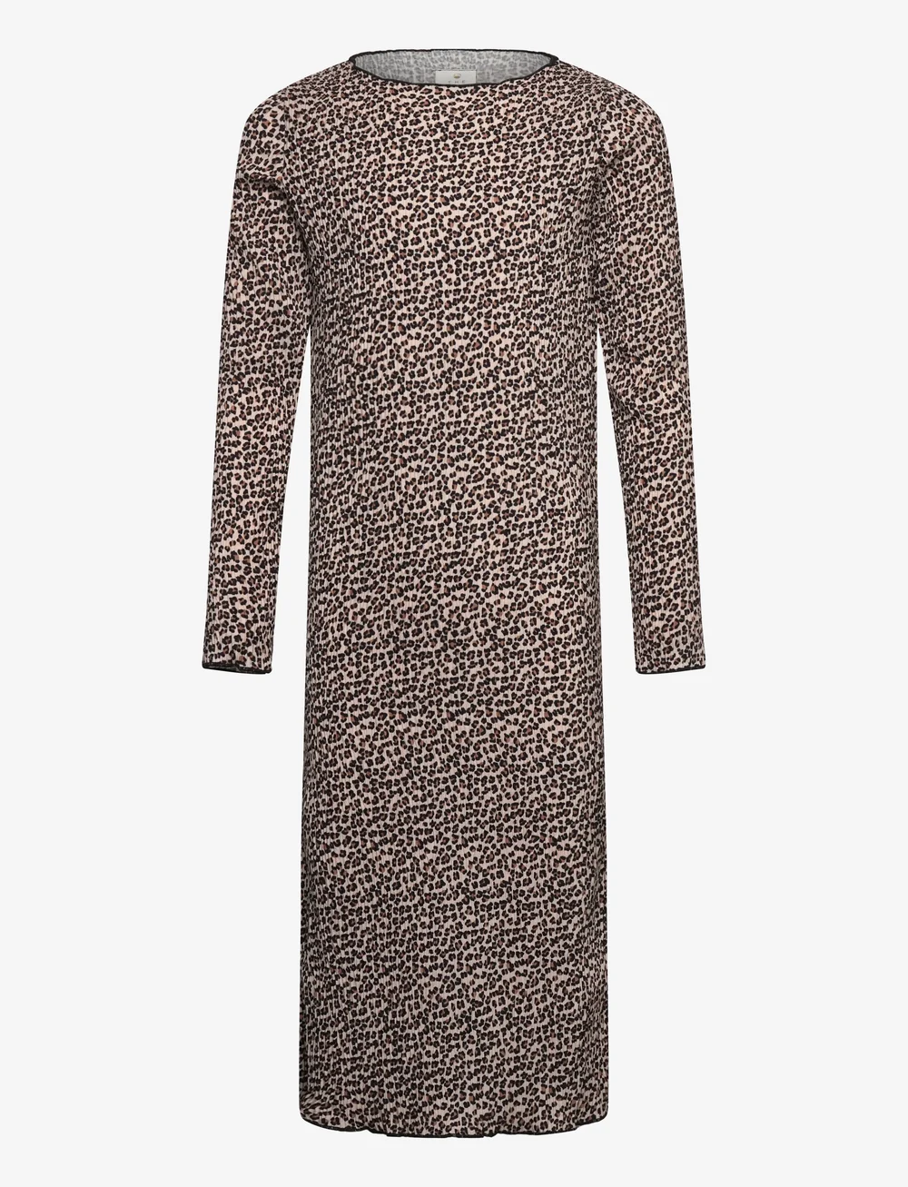 The New - TNPet L_S Pleat Dress - langärmelige freizeitkleider - feather gray aop - 1