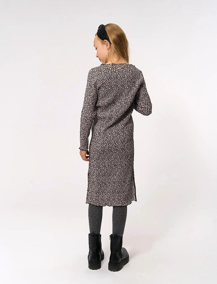 The New - TNPet L_S Pleat Dress - laisvalaikio suknelės ilgomis rankovėmis - feather gray aop - 5