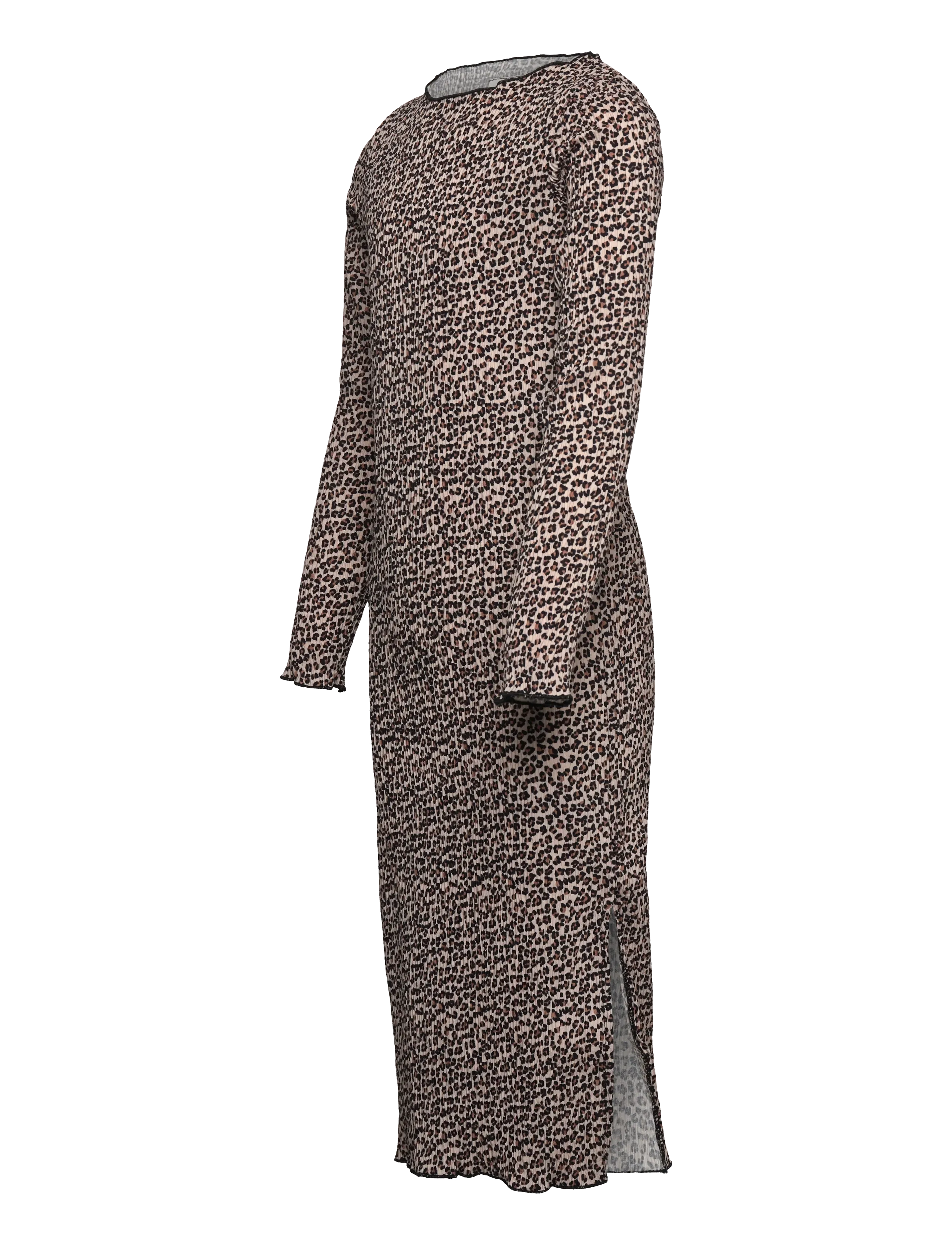 The New - TNPet L_S Pleat Dress - laisvalaikio suknelės ilgomis rankovėmis - feather gray aop - 3