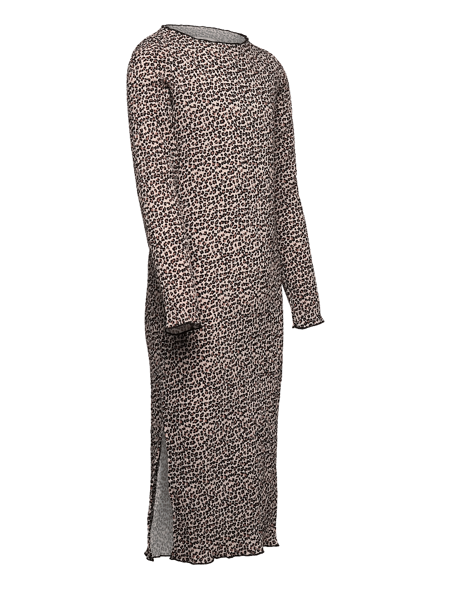 The New - TNPet L_S Pleat Dress - laisvalaikio suknelės ilgomis rankovėmis - feather gray aop - 4