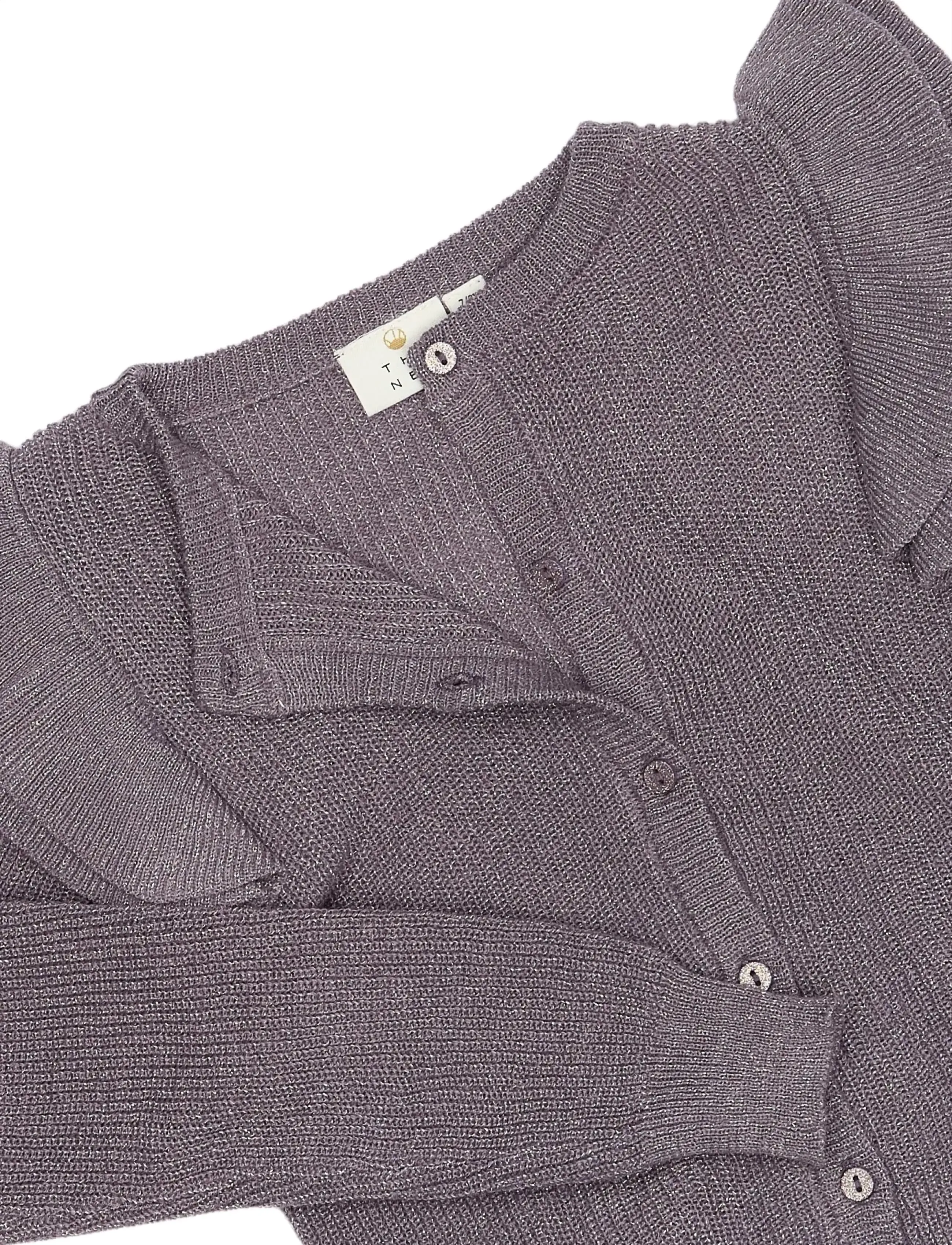 The New - TNPerla Glitter Knit Cardigan - cardigans - gray ridge - 4