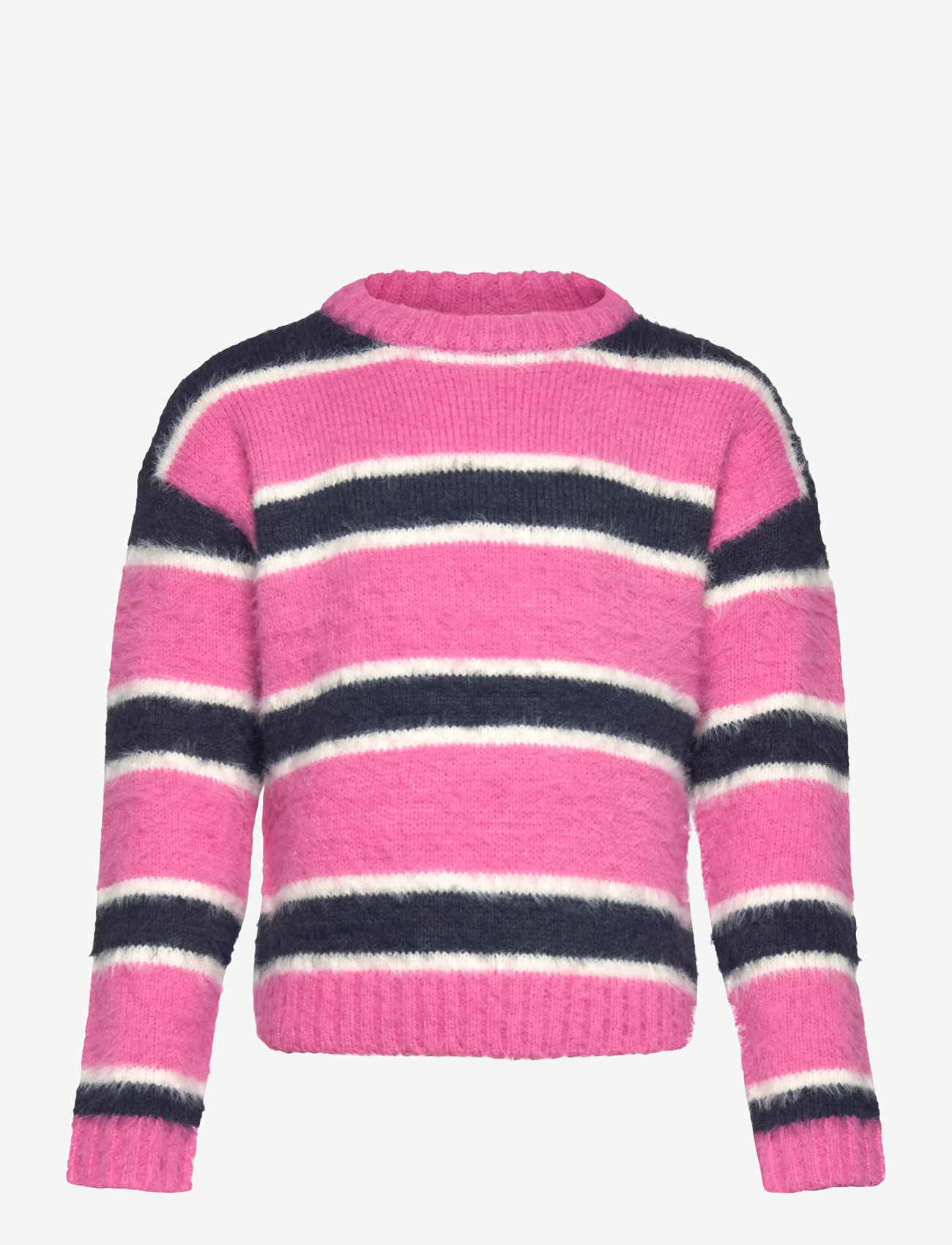 The New - TNPalmina Knit Pullover - jumpers - ibis rose striped - 1