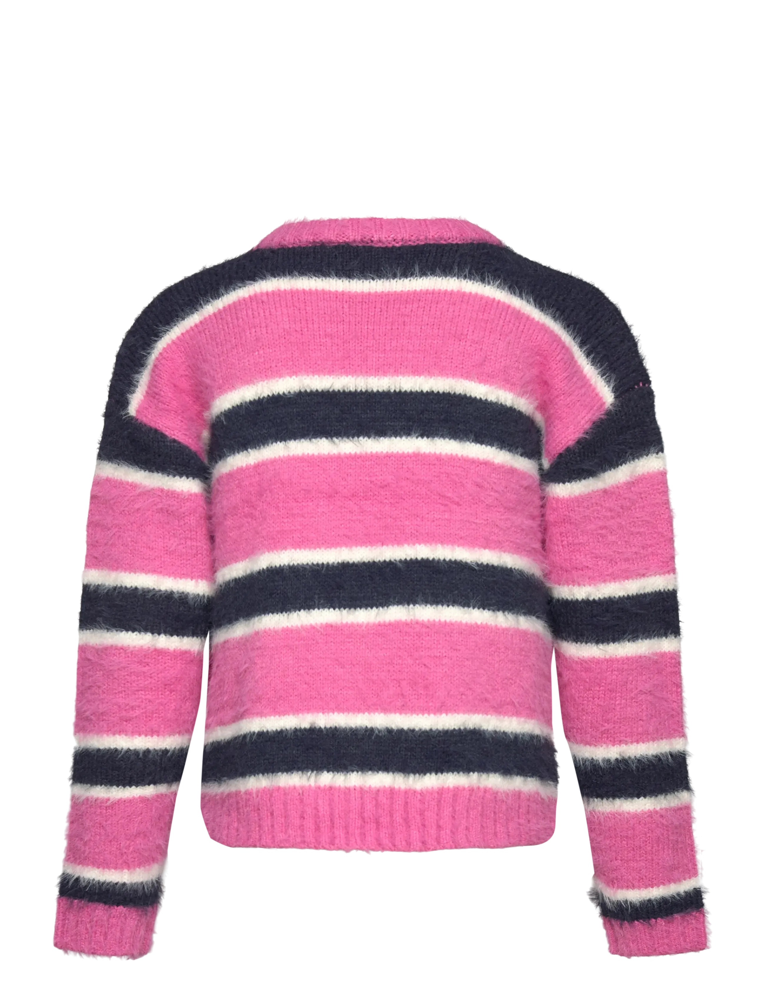 The New - TNPalmina Knit Pullover - neulepuserot - ibis rose striped - 2
