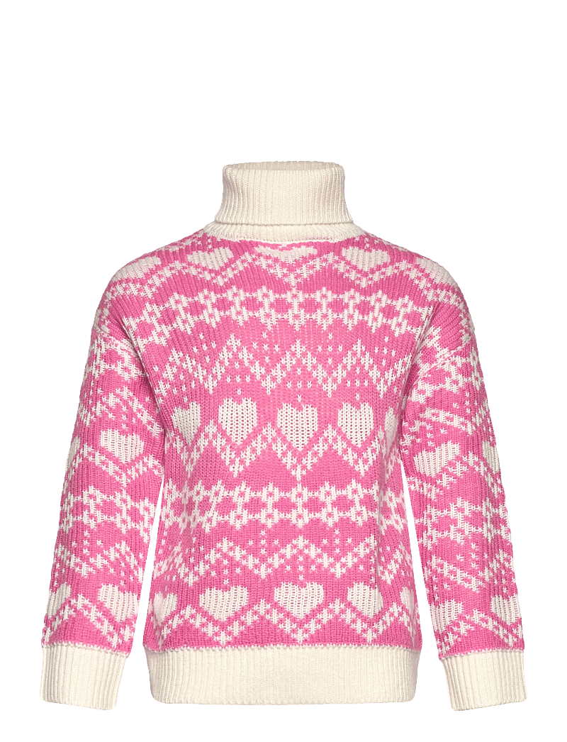 The New - TNPerline Jacquard Pullover - trøjer - ibis rose - 1