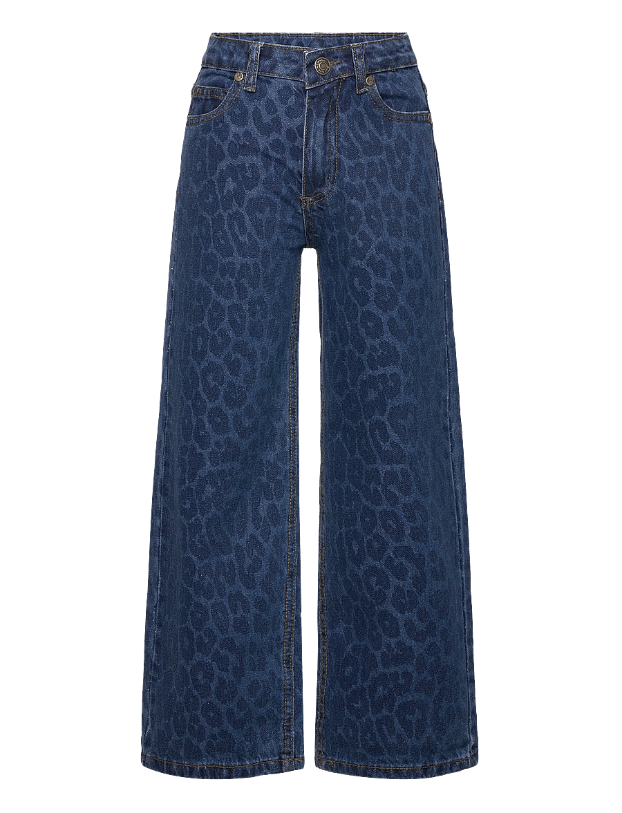The New - TNPrima Wide Jeans - medium blue denim aop - 1