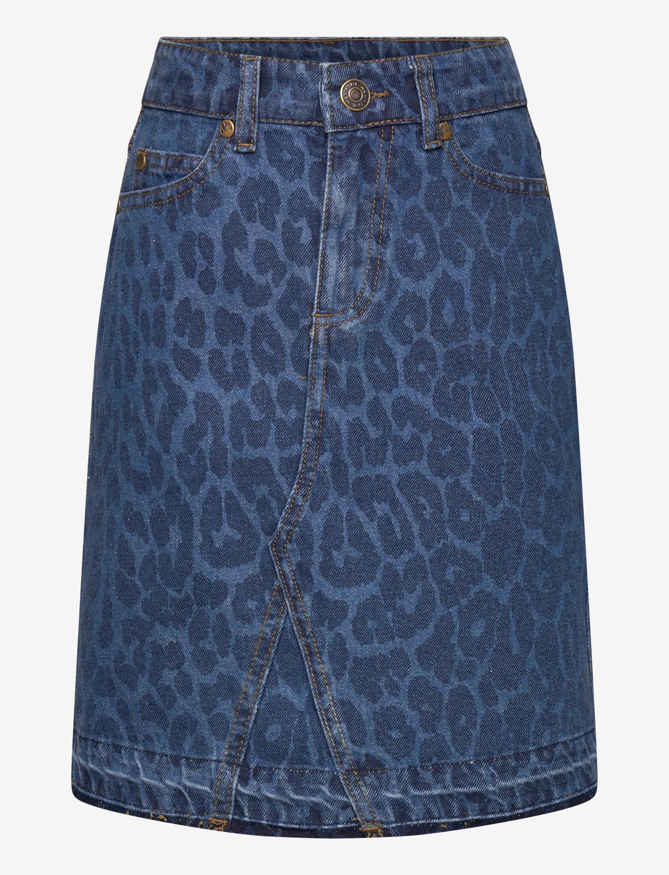 The New - TNPrima Denim Skirt - denim shorts - medium blue denim aop - 0