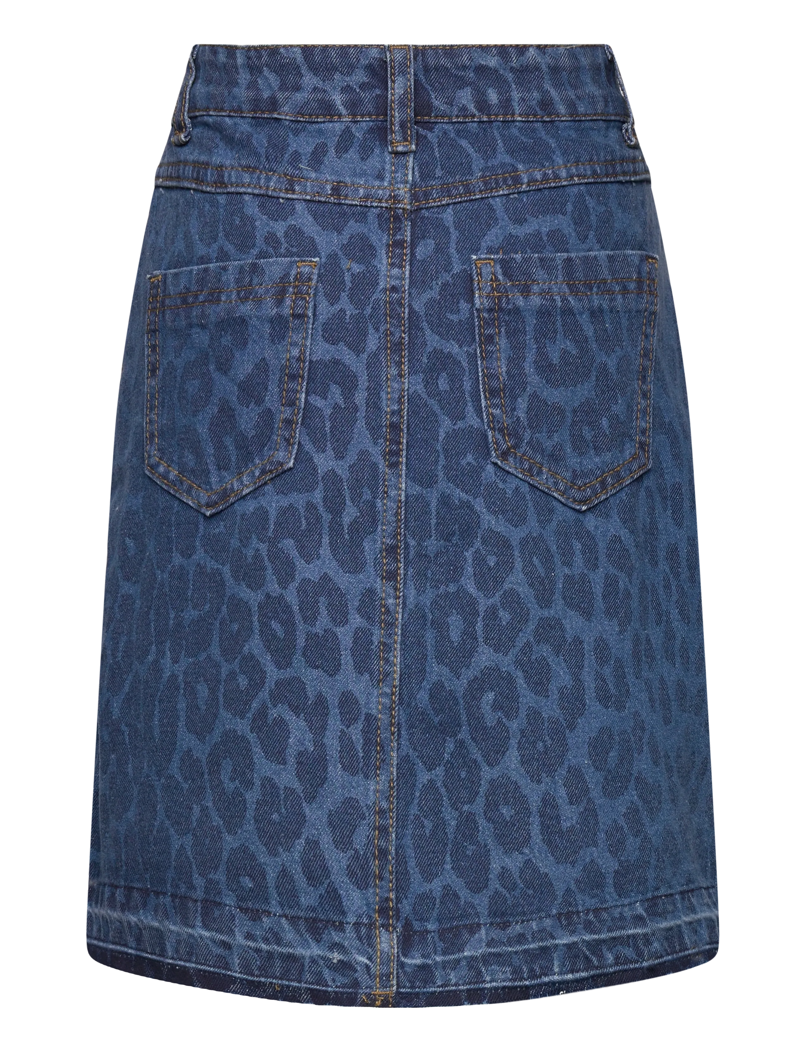 The New - TNPrima Denim Skirt - gallastuttbuxur - medium blue denim aop - 1