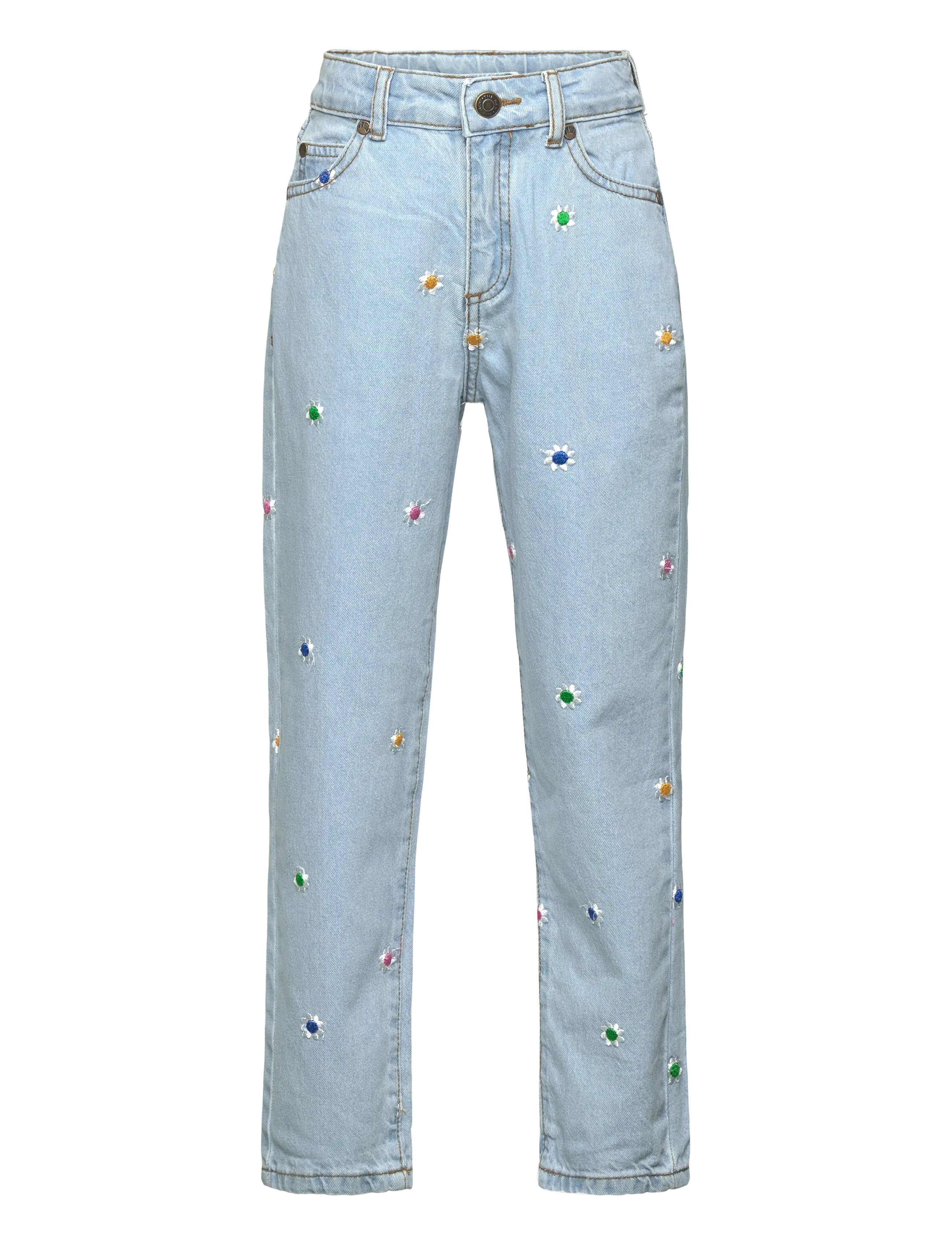 The New - TNPorscha Mom Fit Jeans - brīva griezuma džinsi - light blue denim emb - 1