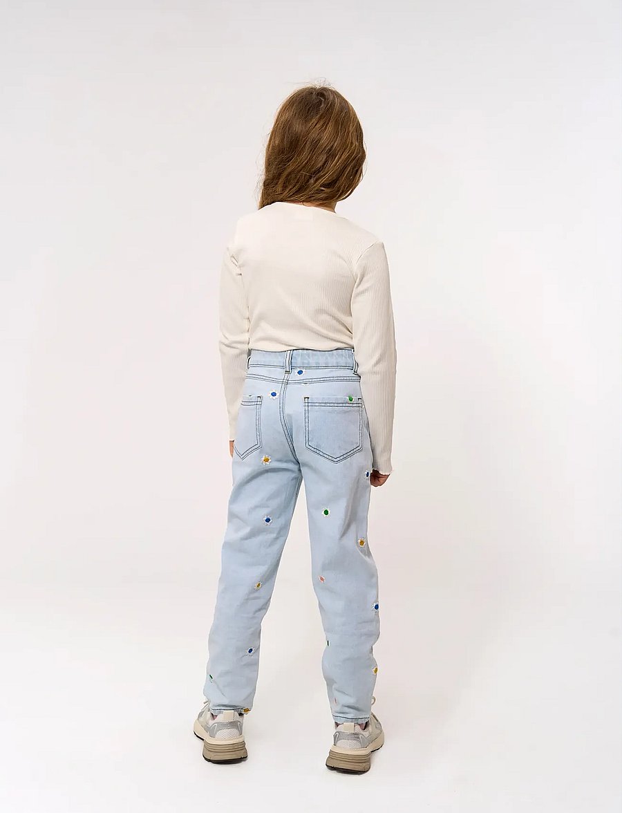The New - TNPorscha Mom Fit Jeans - brīva griezuma džinsi - light blue denim emb - 4