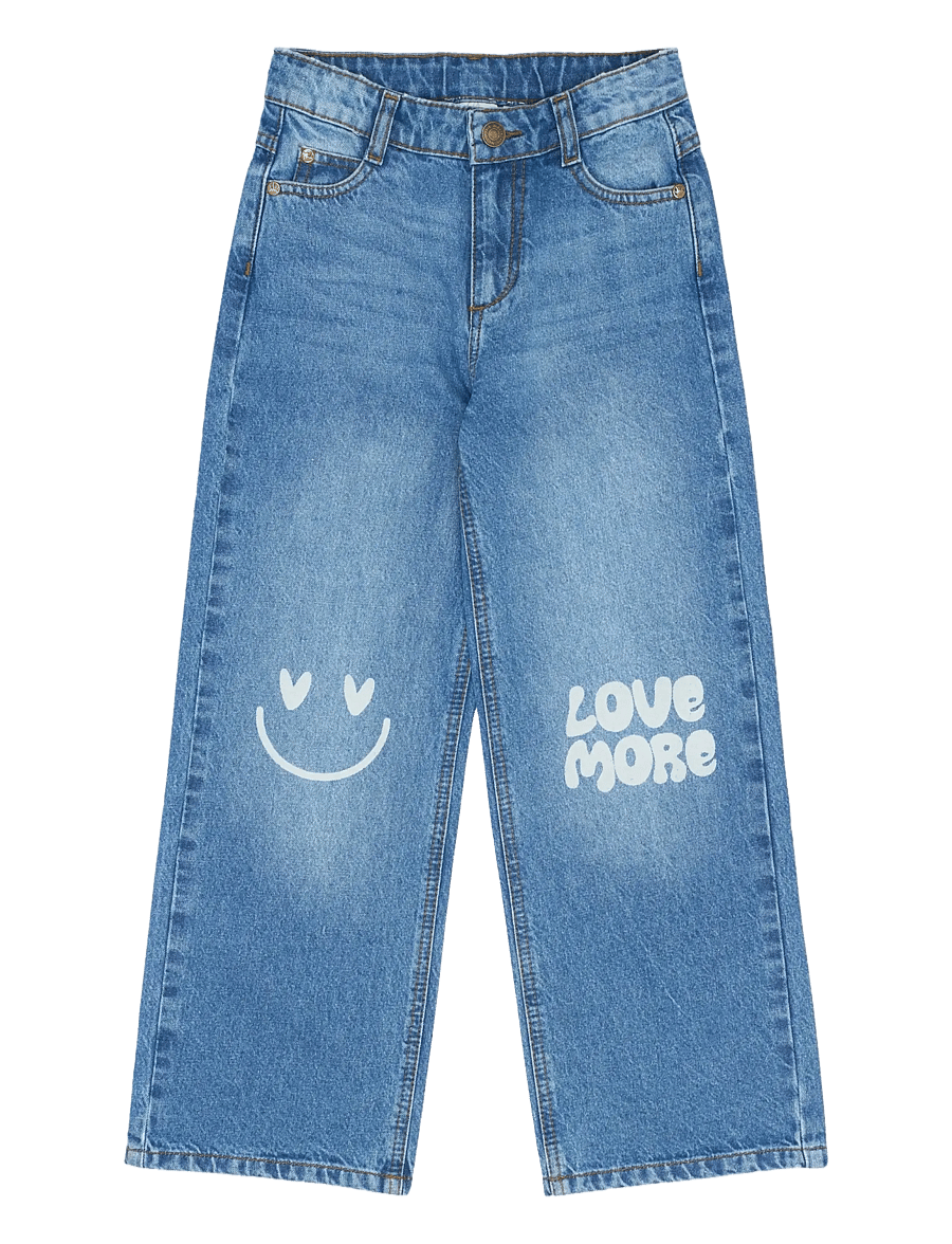 The New - TNPurity Wide Jeans - medium blue denim - 1