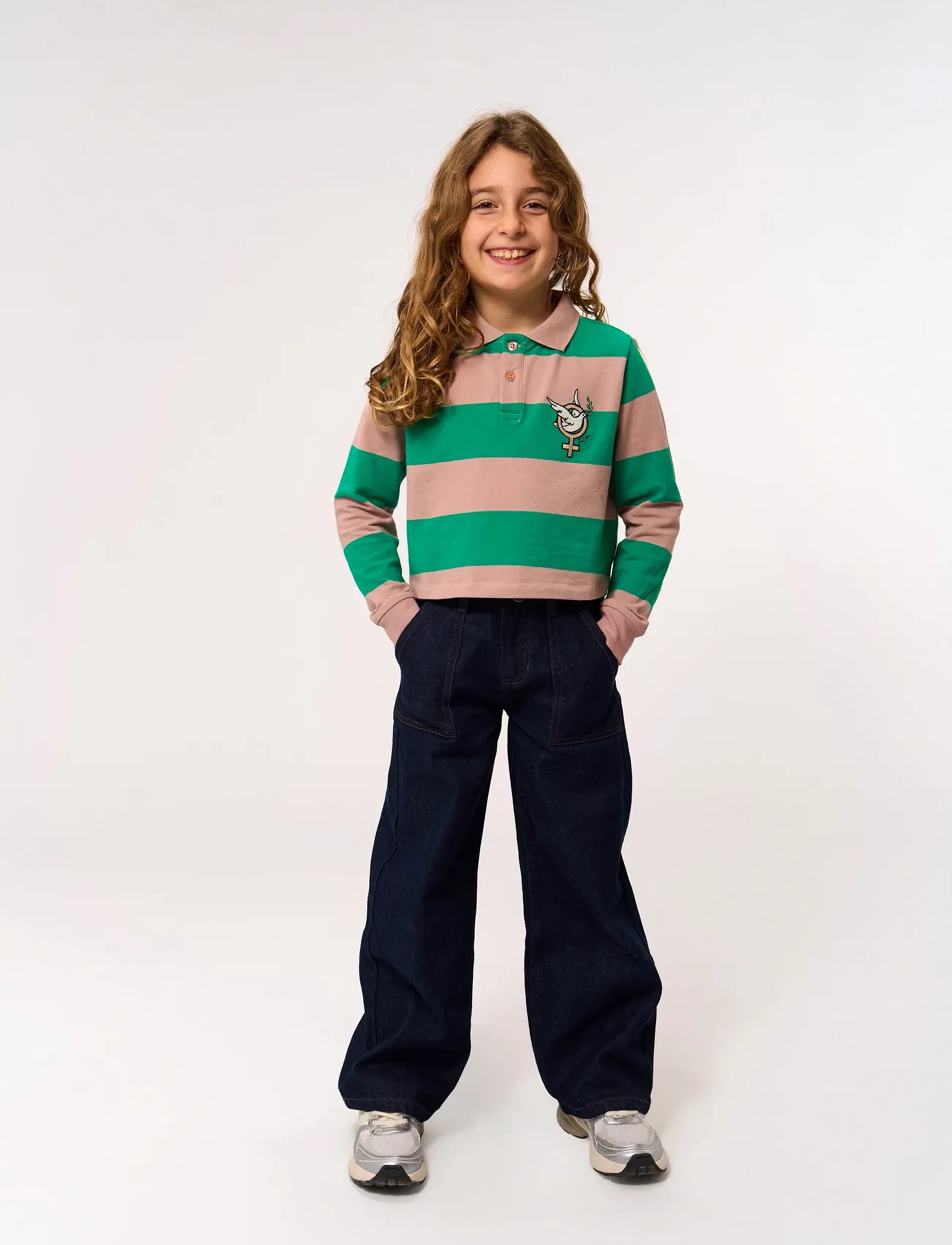 The New Tnpydia Wide Jeans, Børn, Vide Ben Jeans, Blå, Str: 146/152