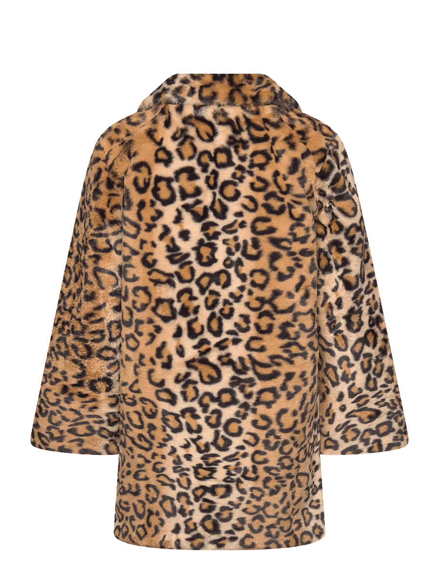 The New - TNPam Jacket - dirbtinis kailis - feather gray aop - 2