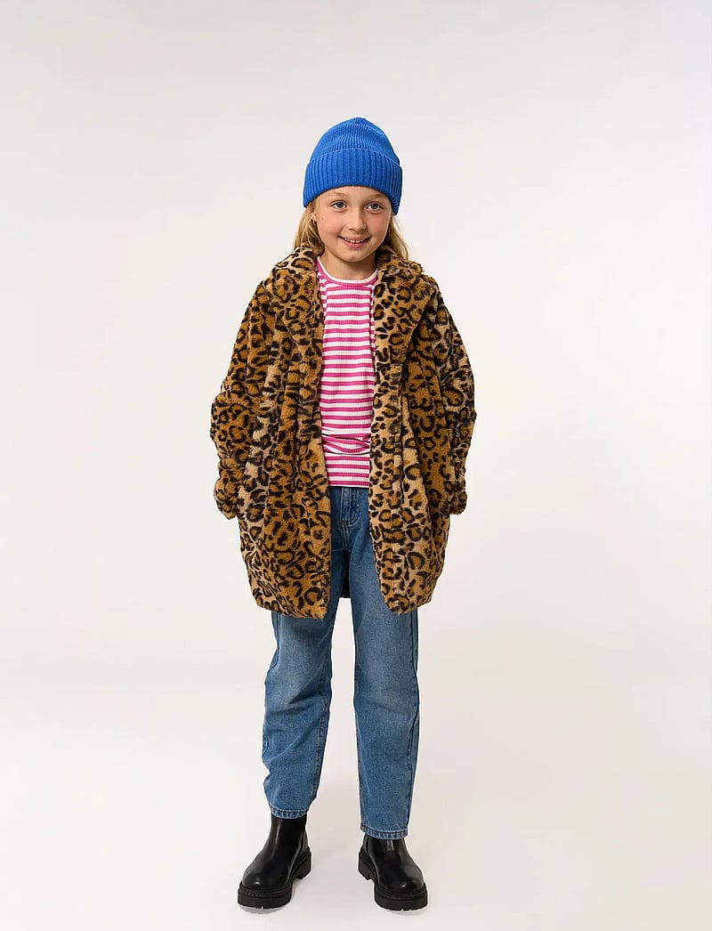 The New - TNPam Jacket - faux fur - feather gray aop - 0