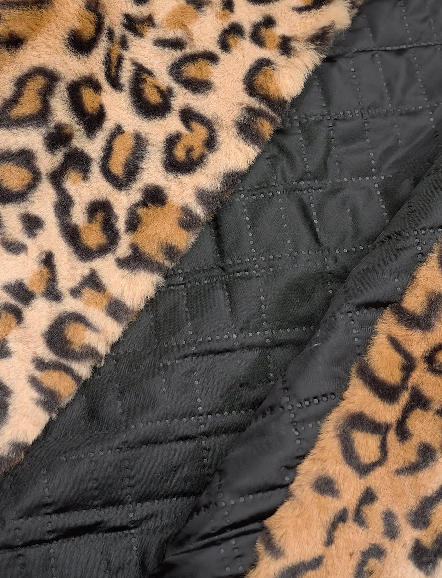The New - TNPam Jacket - dirbtinis kailis - feather gray aop - 5
