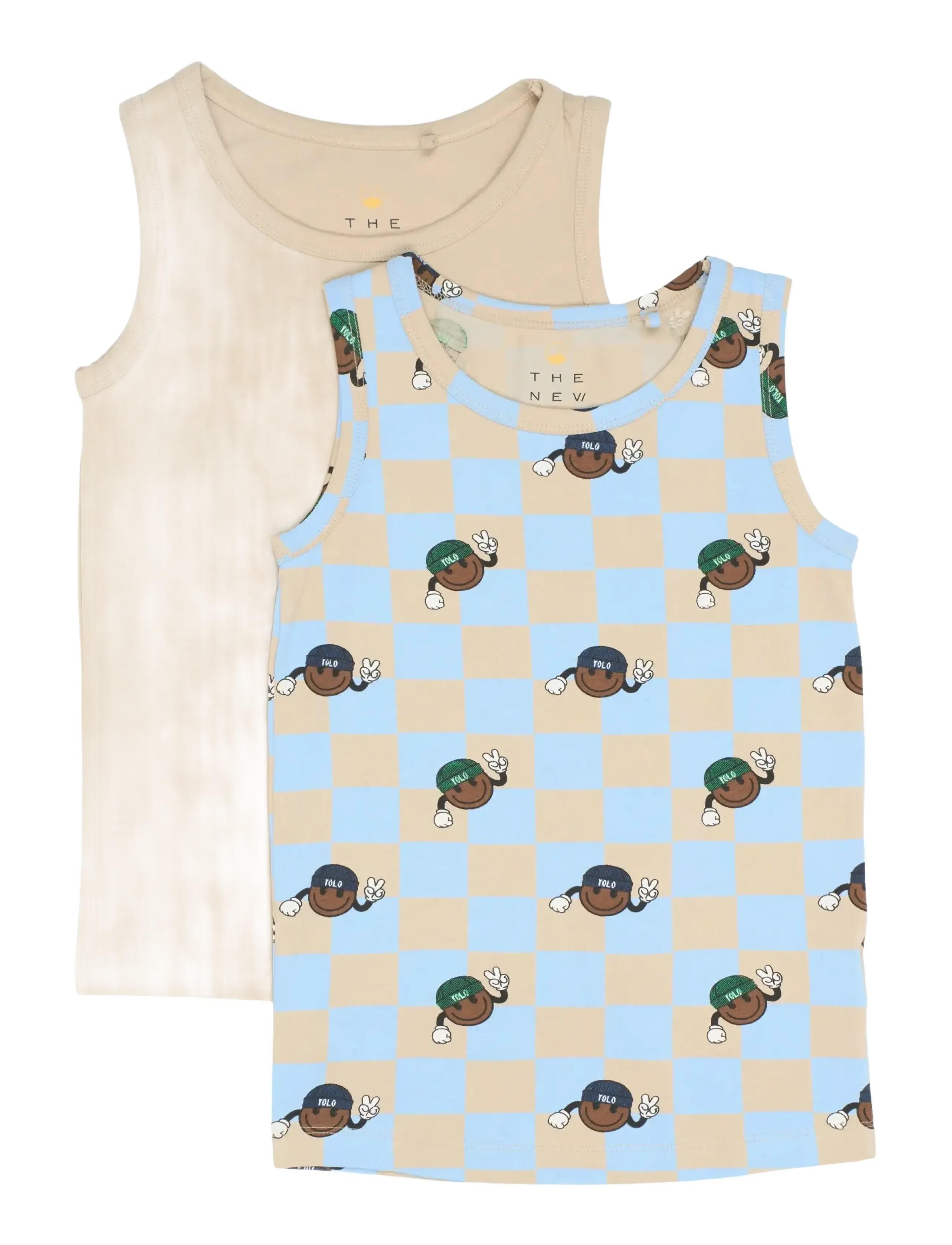 The New TNTHE NEW Tank Top 2-Pack - Overdele - HUMUS / beige