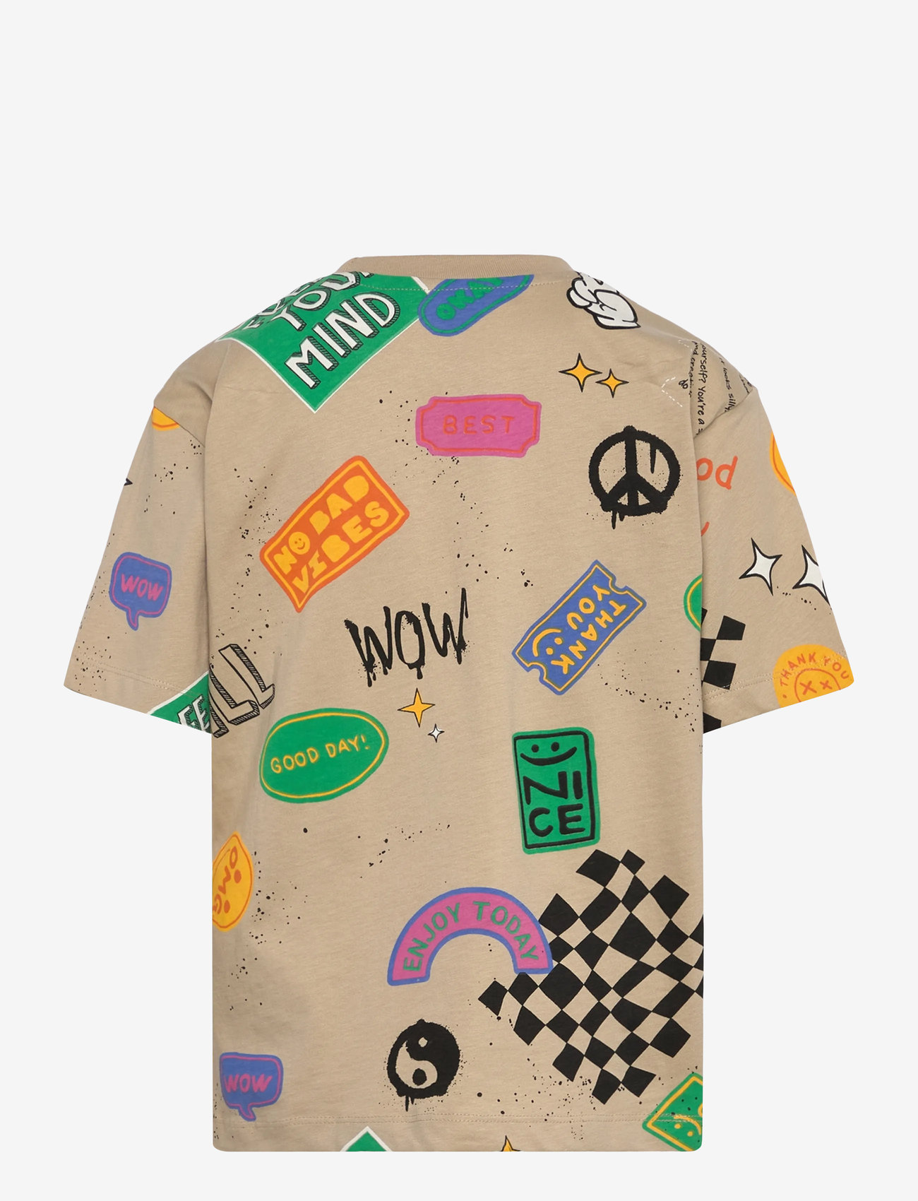 The New - TNPete OS S_S Tee - lühikeste varrukatega t-särgid - humus aop - 1