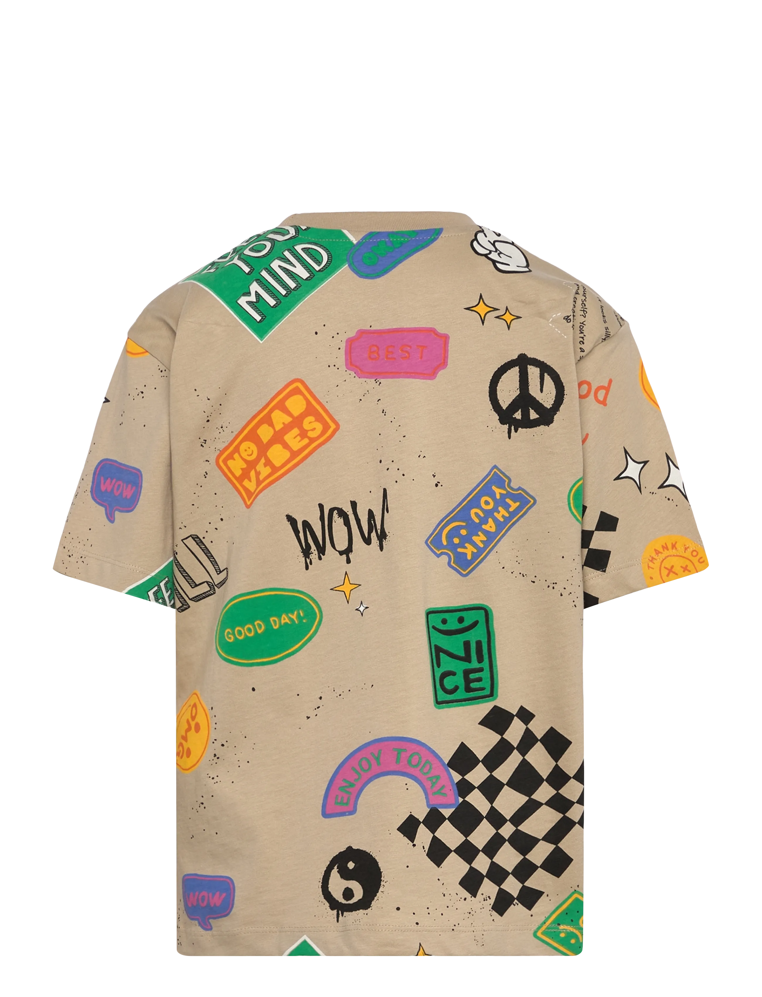 The New - TNPete OS S_S Tee - najniższe ceny - humus aop - 1