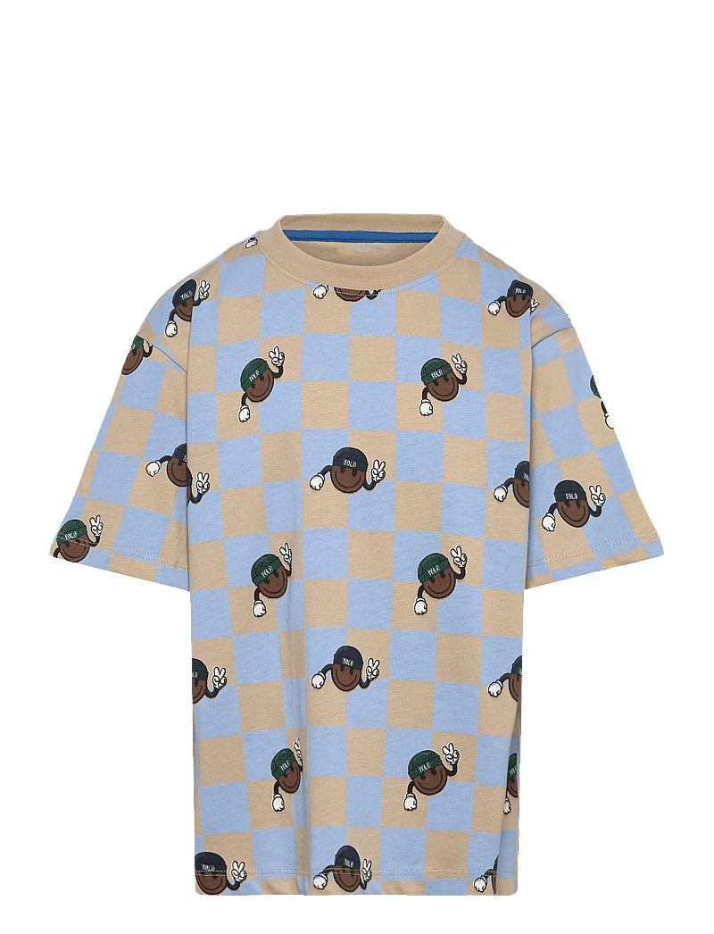 The New - TNPascal OS S_S Tee - kortærmede t-shirts - humus check - 0