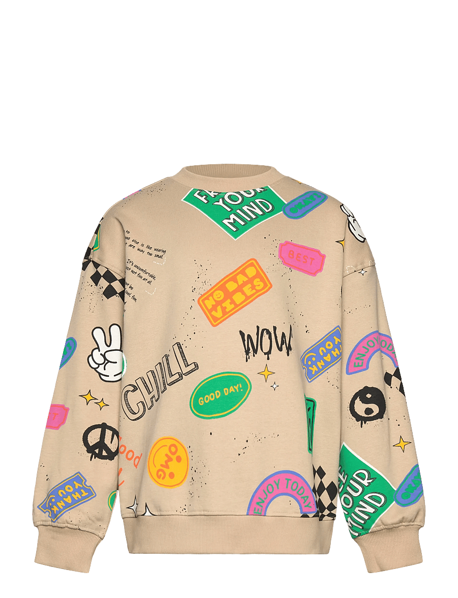 The New - TNPeter OS Sweatshirt - collegepaidat - humus aop - 1