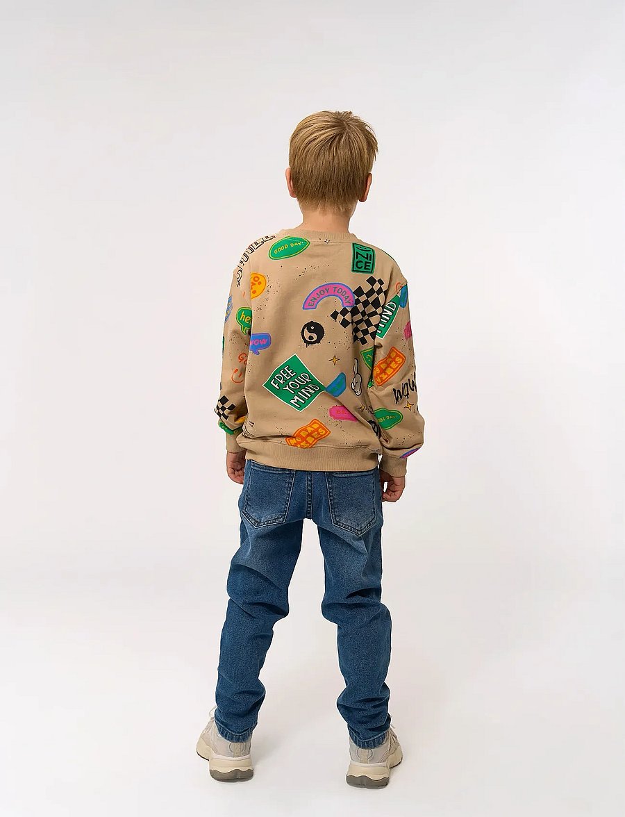 The New - TNPeter OS Sweatshirt - collegepaidat - humus aop - 3