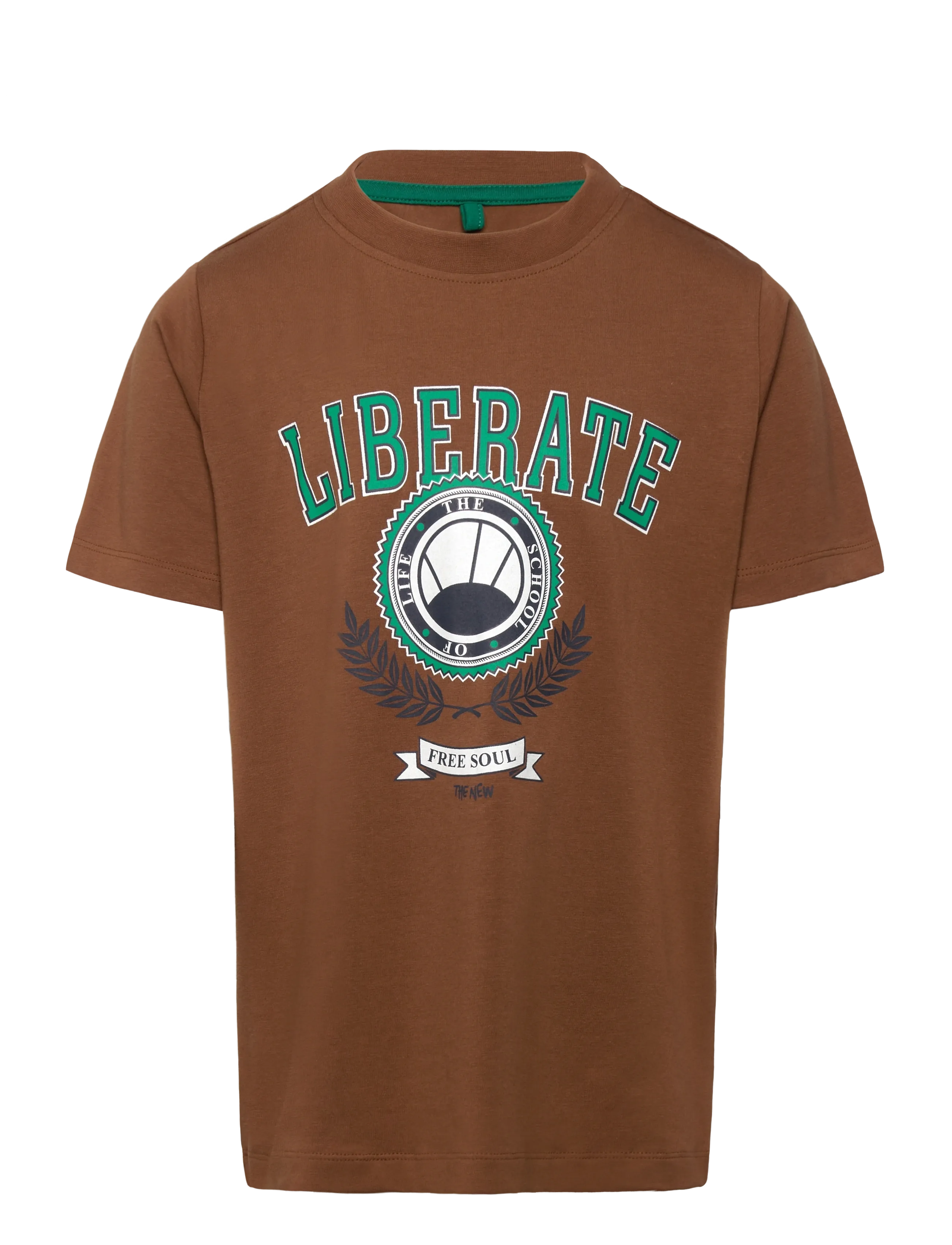 THE NEW Tnpenn S_S Tee Braun - 122/128 - Kinder