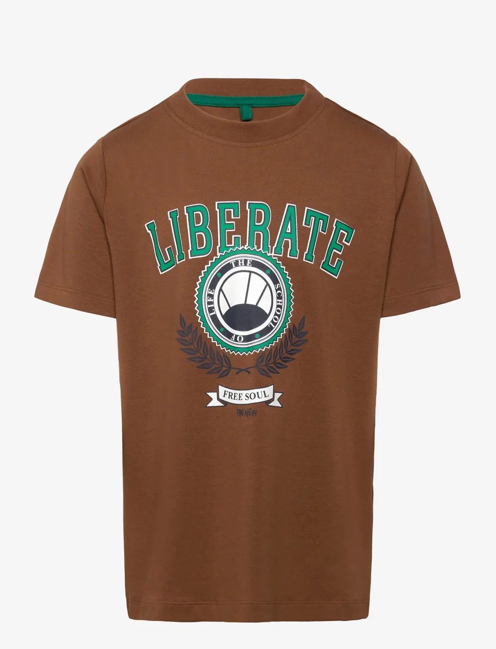 The New - TNPenn S_S Tee - short-sleeved t-shirts - toffee - 1