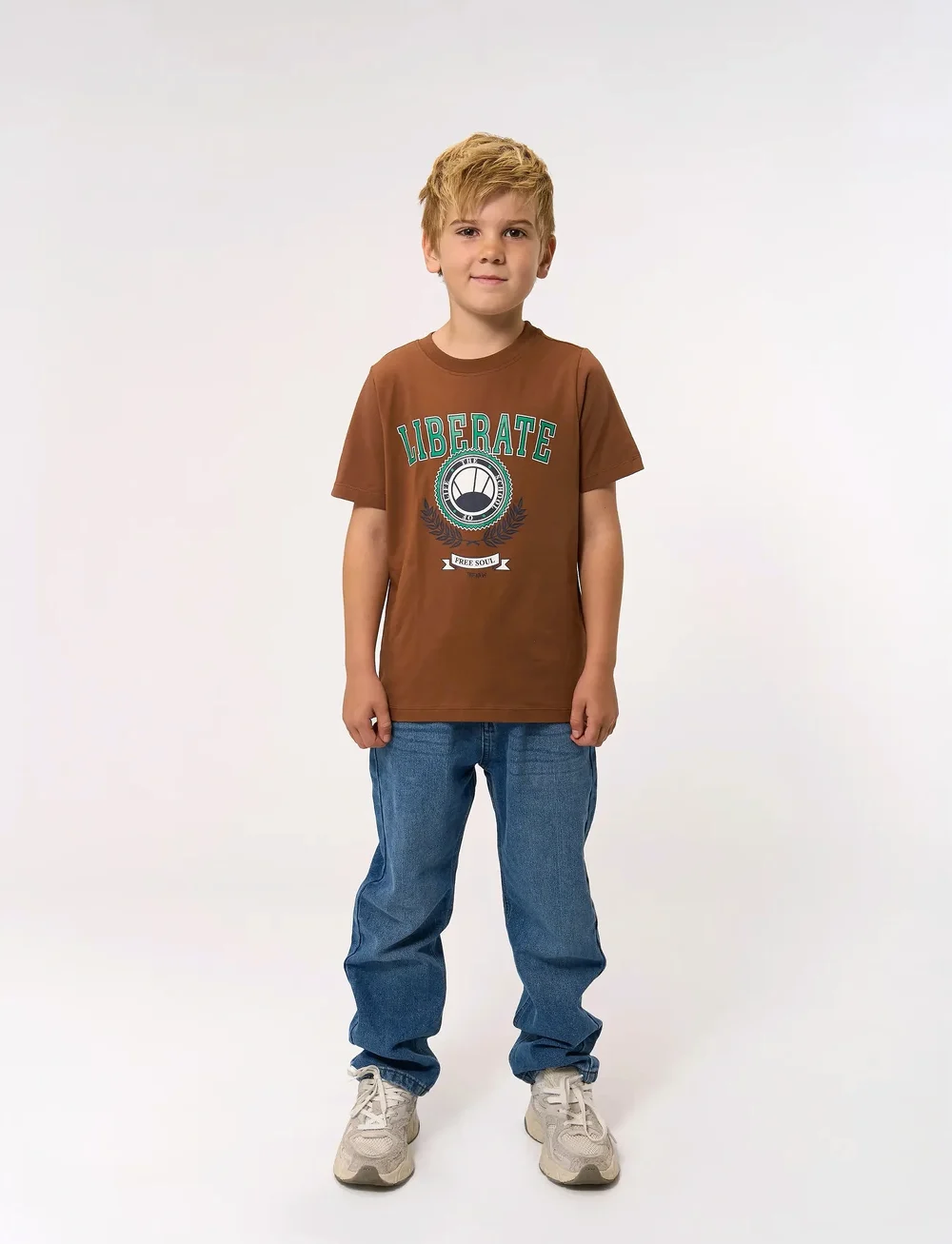The New - TNPenn S_S Tee - short-sleeved t-shirts - toffee - 0