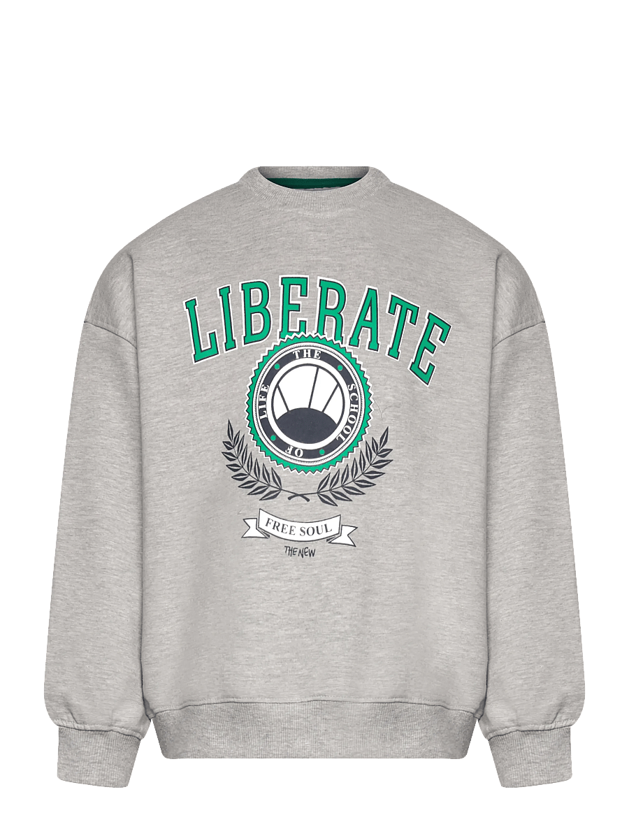 The New - TNPenno OS Sweatshirt - joggingpeysur - light grey melange - 1