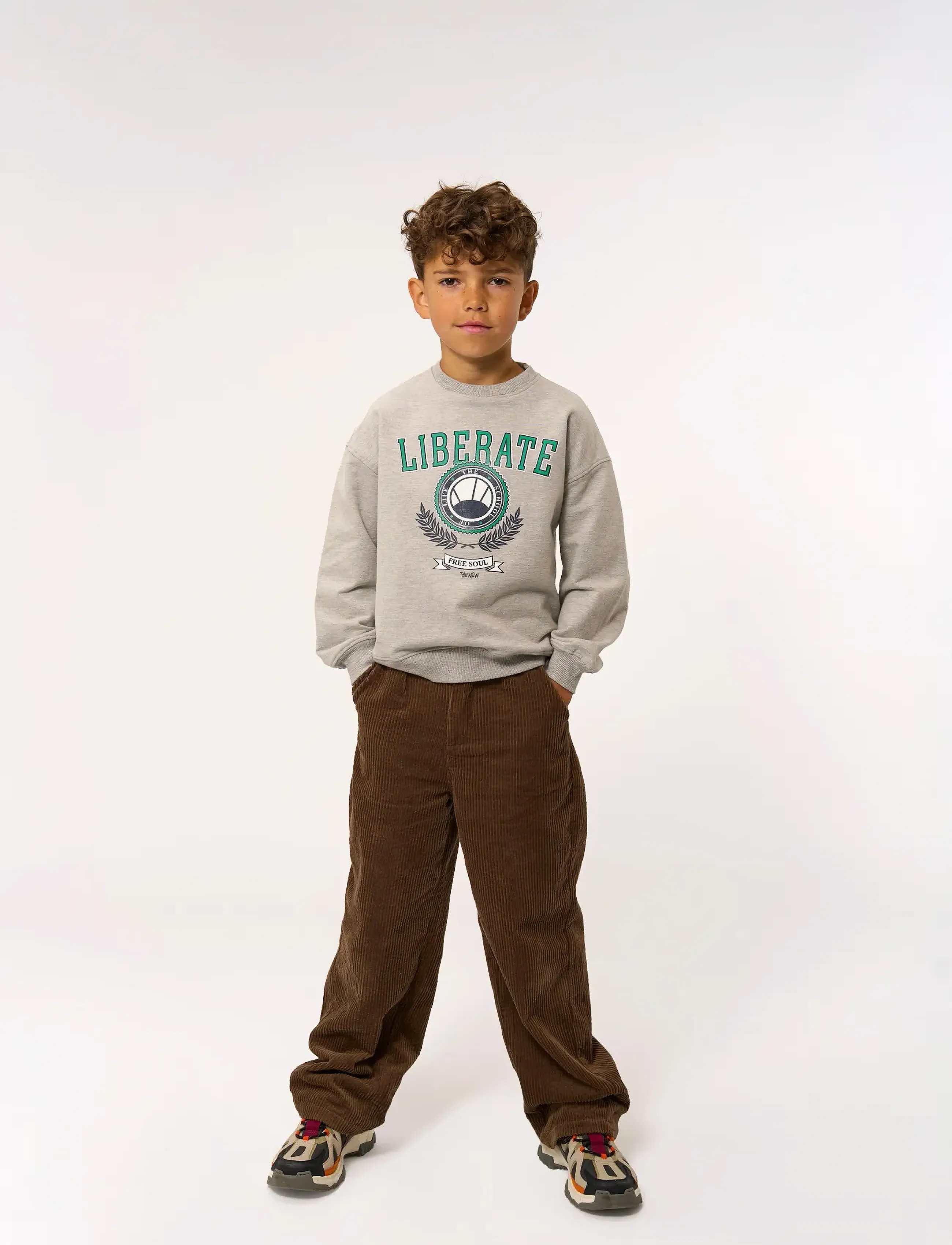 The New Tnpenno Os Sweatshirt, 110/116, Sweatshirts & Hoodies, Grau - Sweatshirts, Kinder