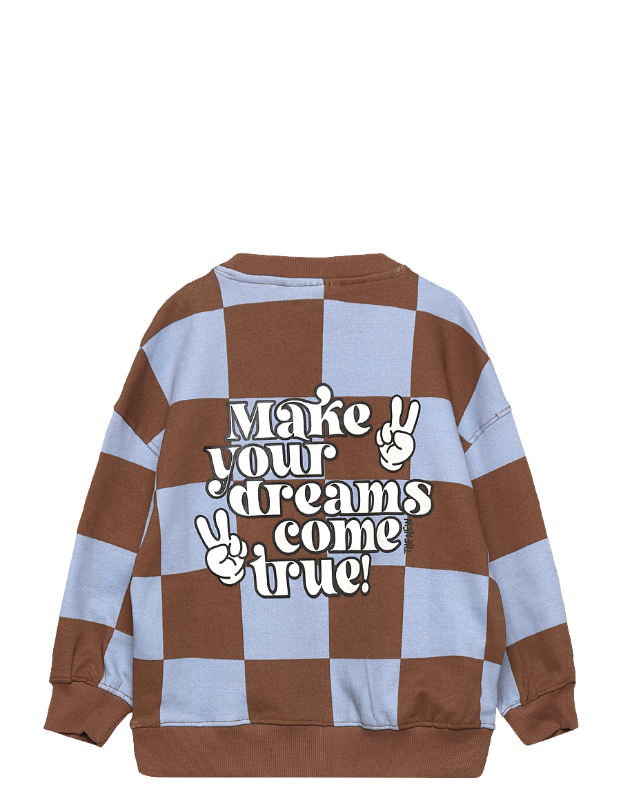 The New - TNPollard OS Sweatshirt - toffee check - 2