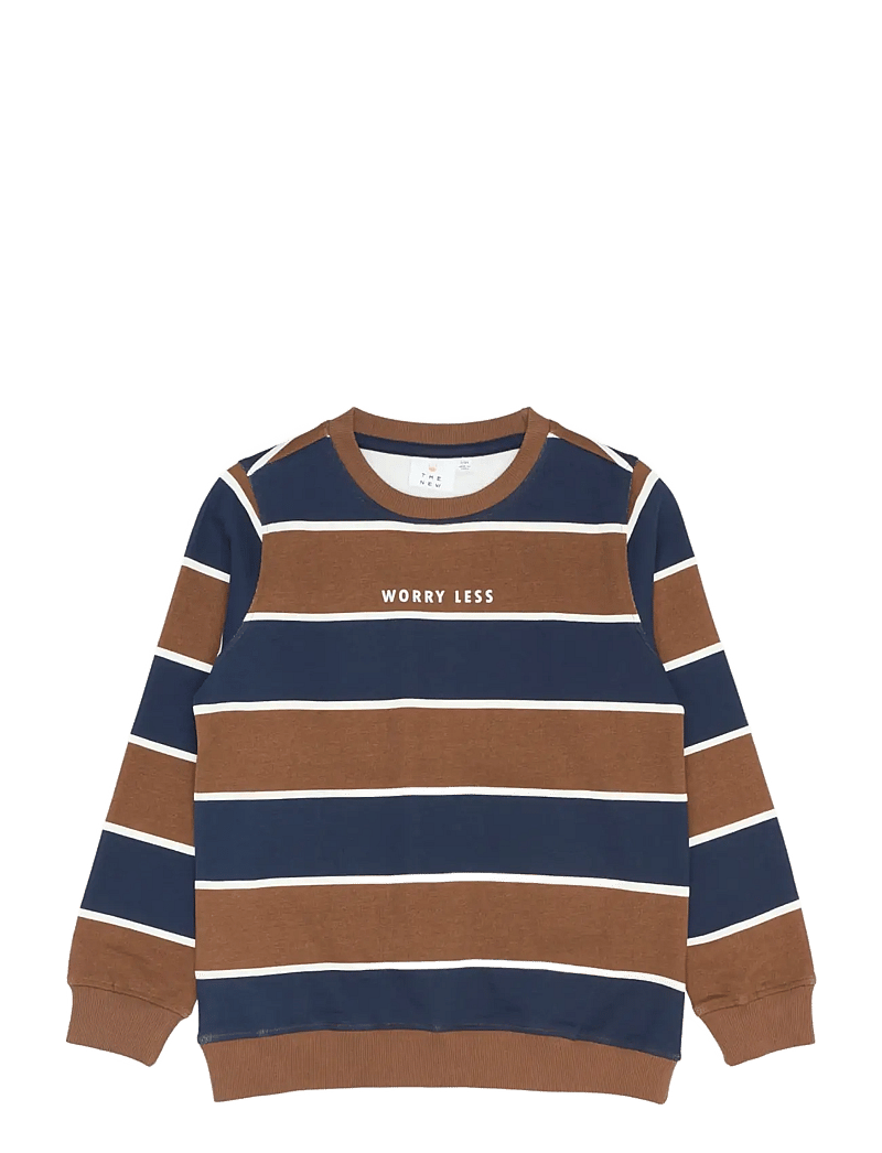 The New - TNPierno Sweatshirt - dressipluusid - toffee striped - 1