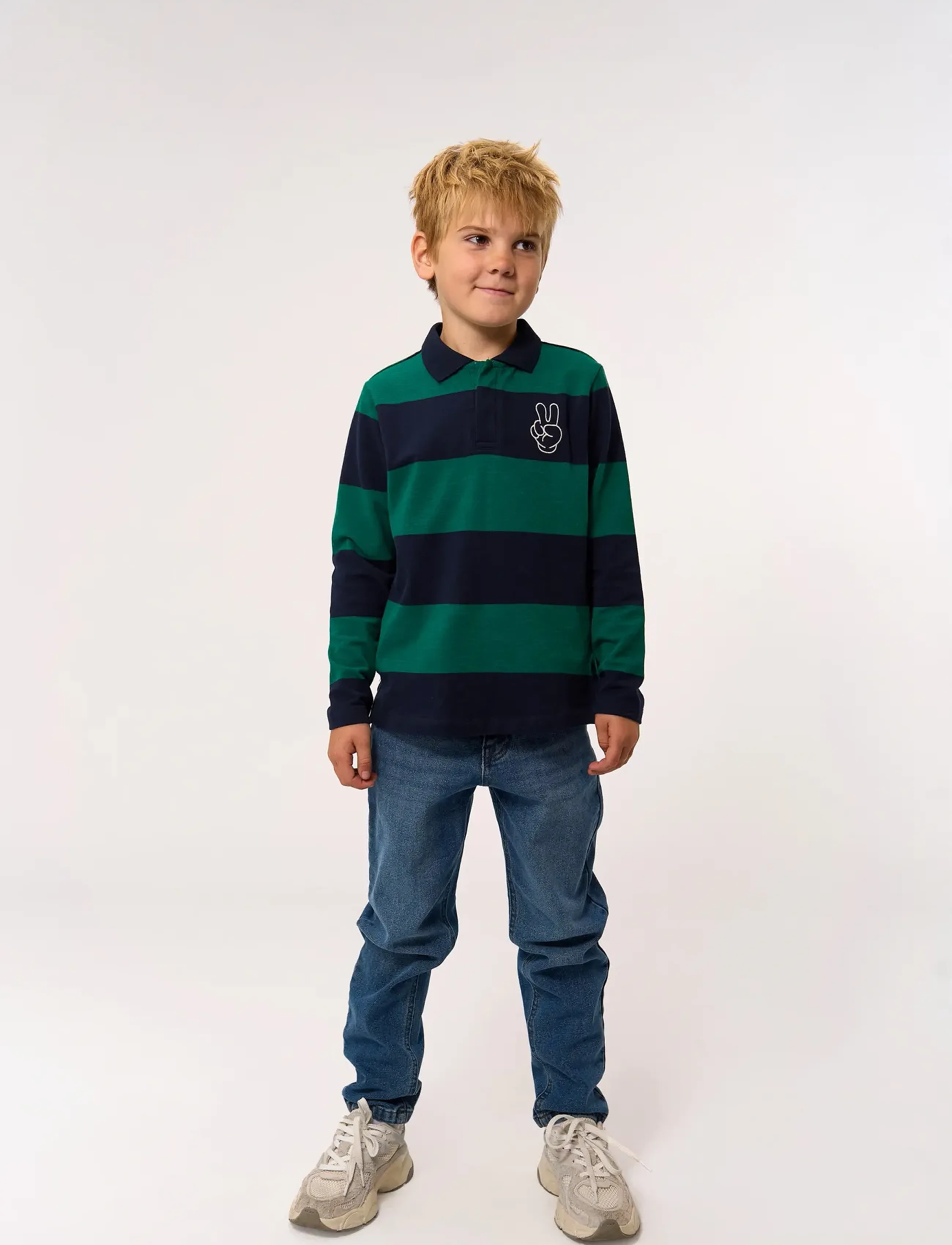 The New TNPino L_S Pique Polo - Pitkähihaiset pikeepaidat - NAVY BLAZER STRIPED / navy