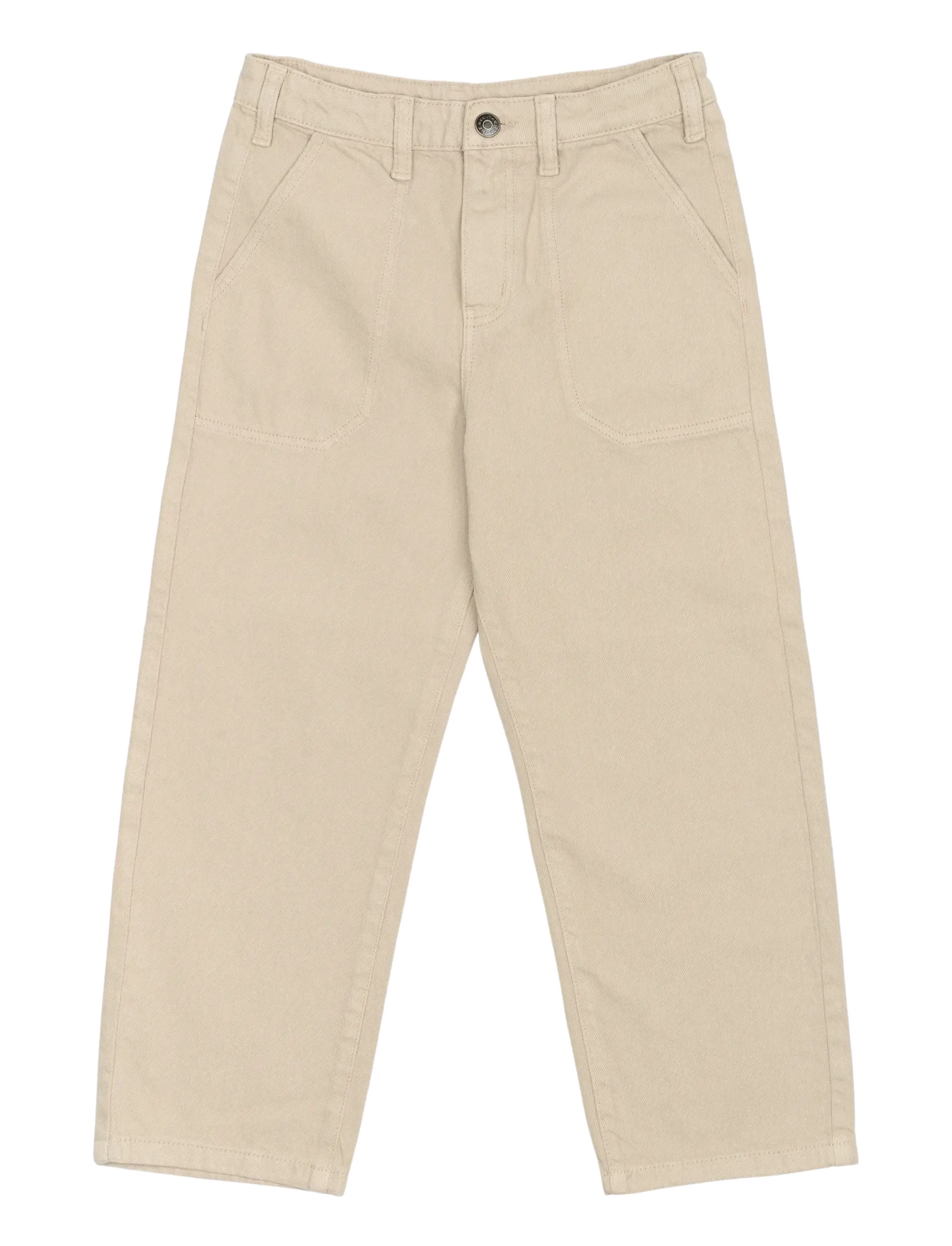The New Tnprescott Wide Jeans, 122/128, Beige, Jeans > Vidde Jeans, Børn