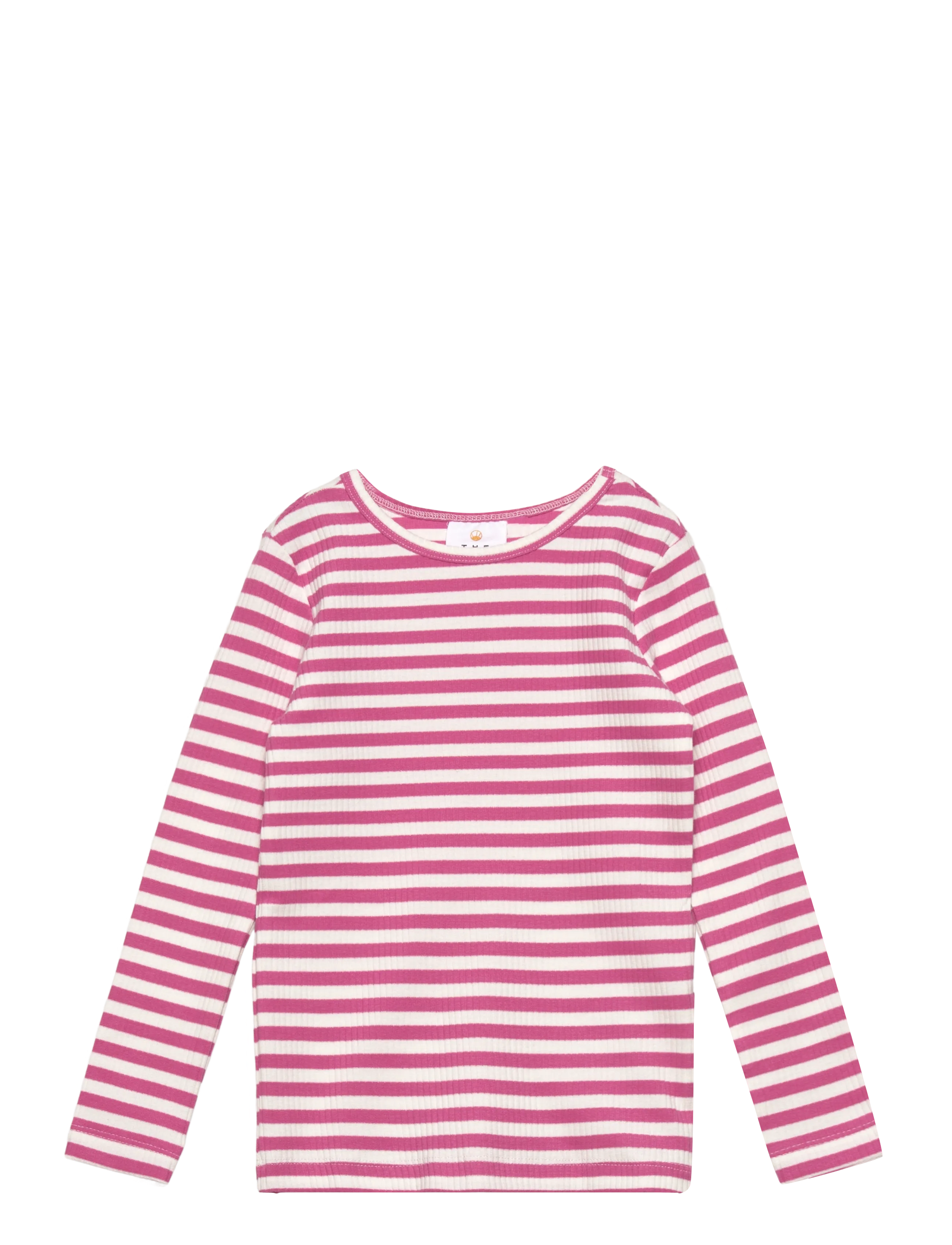 TNMoore L_S Rib Tee - IBIS ROSE STRIPED