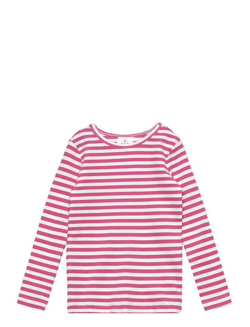 The New - TNMoore L_S Rib Tee - langärmelig - ibis rose striped - 0