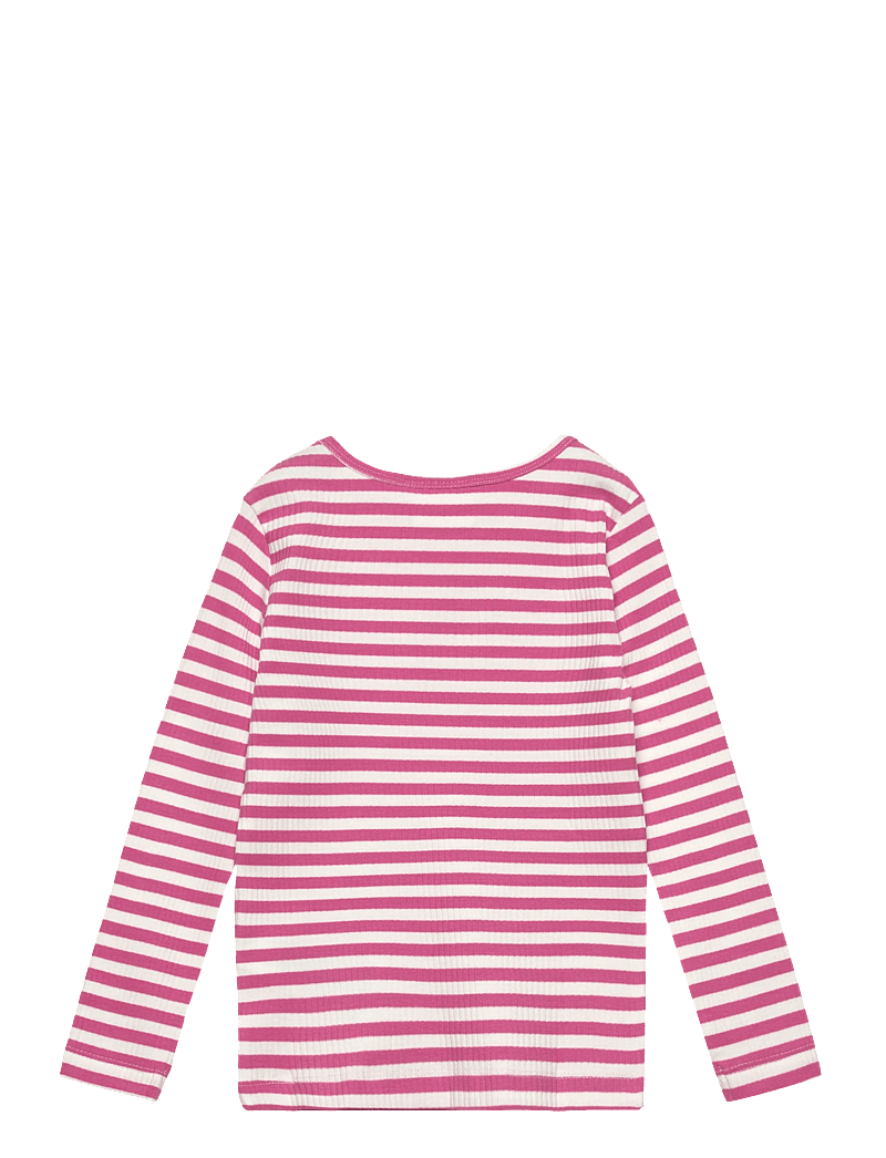 The New - TNMoore L_S Rib Tee - langärmelig - ibis rose striped - 1