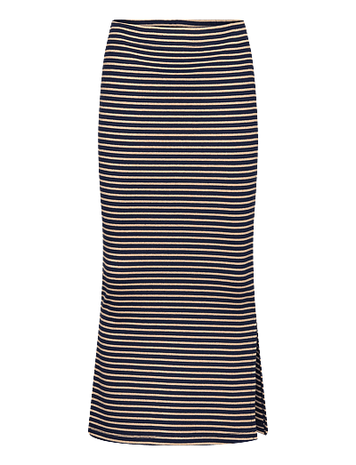 The New TNPriscilla Long Rib Skirt - Fødselsdagsgaver - NAVY BLAZER STRIPED / navy