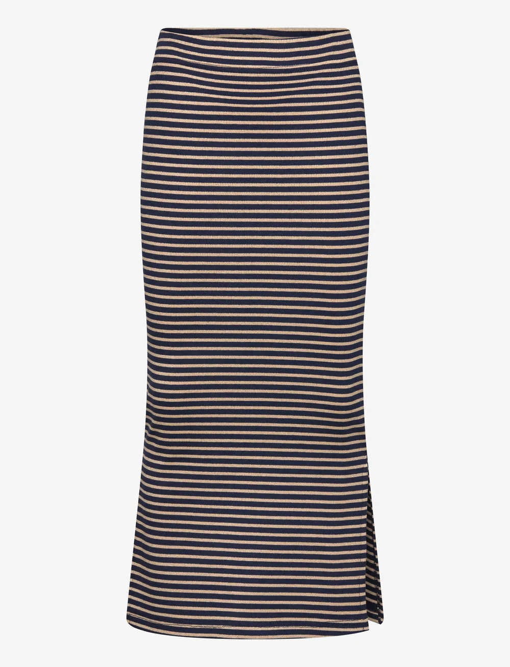 The New - TNPriscilla Long Rib Skirt - maxikjolar - navy blazer striped - 0