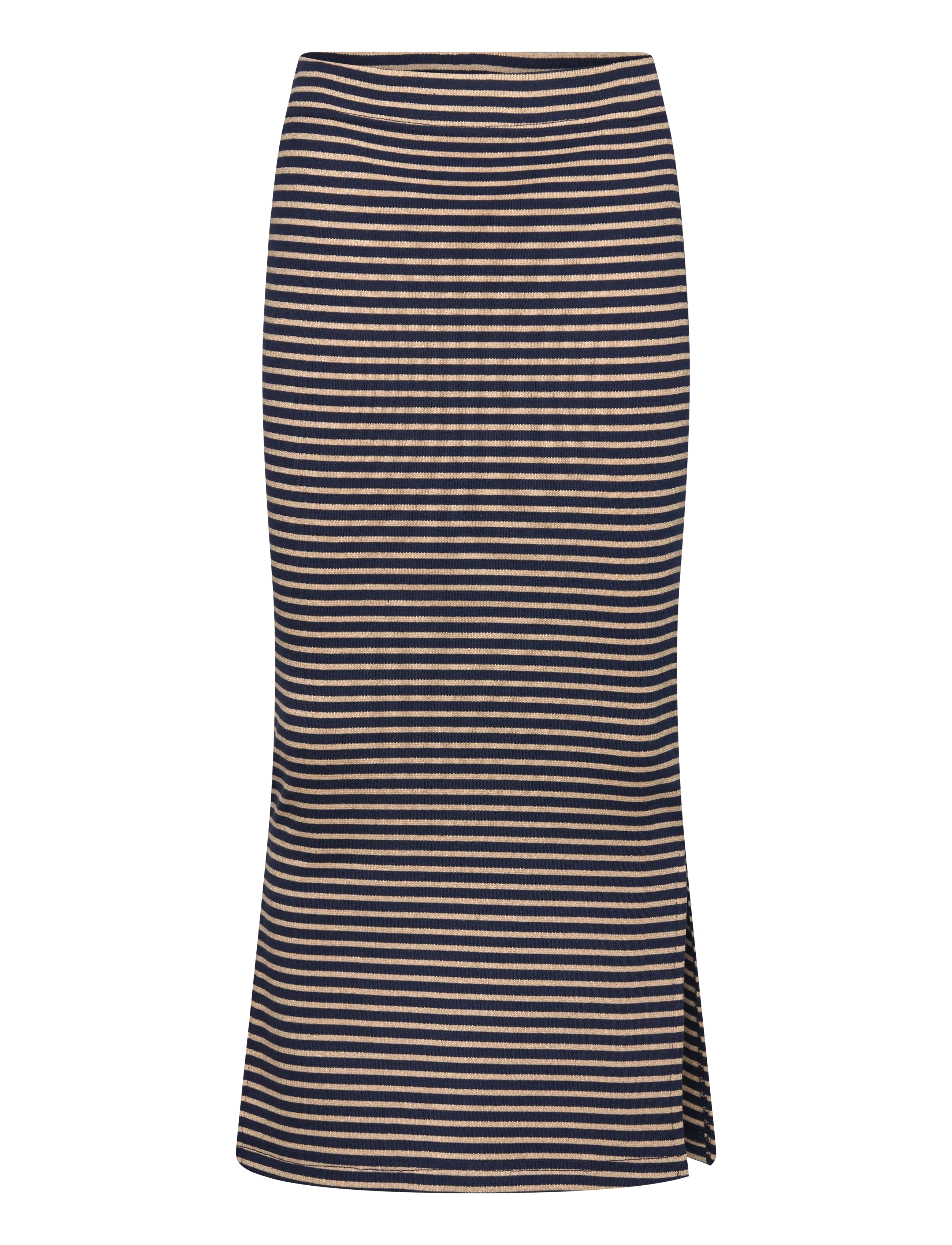 The New - TNPriscilla Long Rib Skirt - maksihameet - navy blazer striped - 1